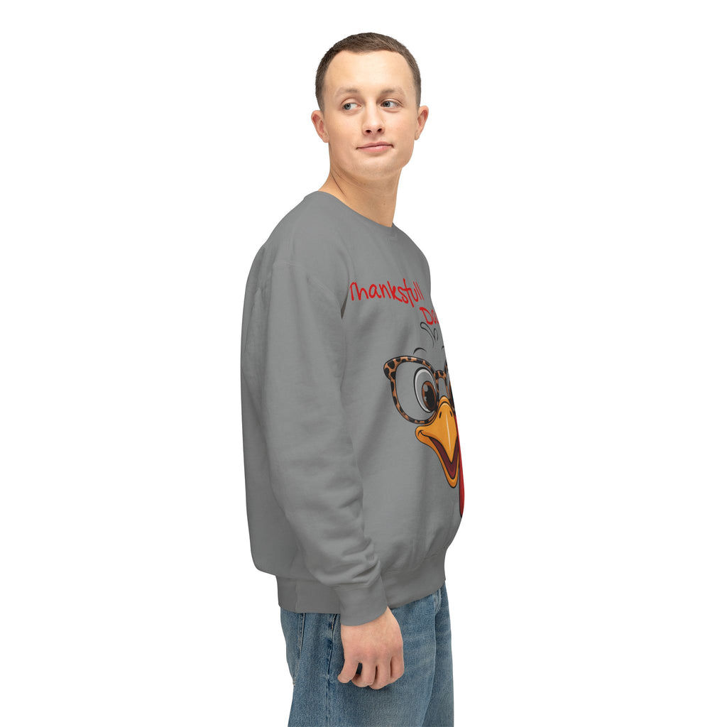 Thanksgiving Turkey 'Thankstfull Daddy' Crewneck Sweatshirt Fall T-Shirts and Sweatshirts Collection