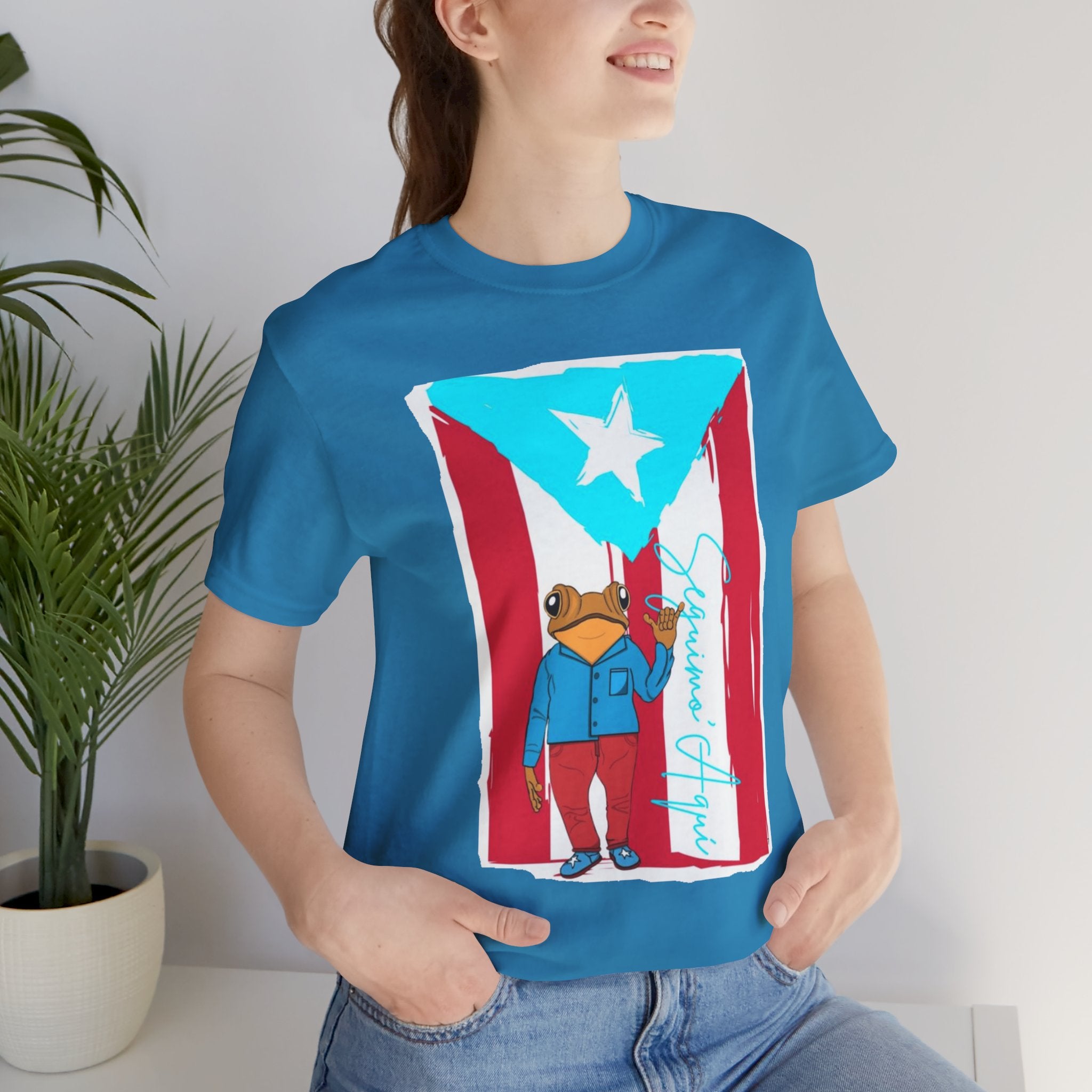 Puerto Rican Coqui Flag T‑Shirt  Boricua Pride Tee