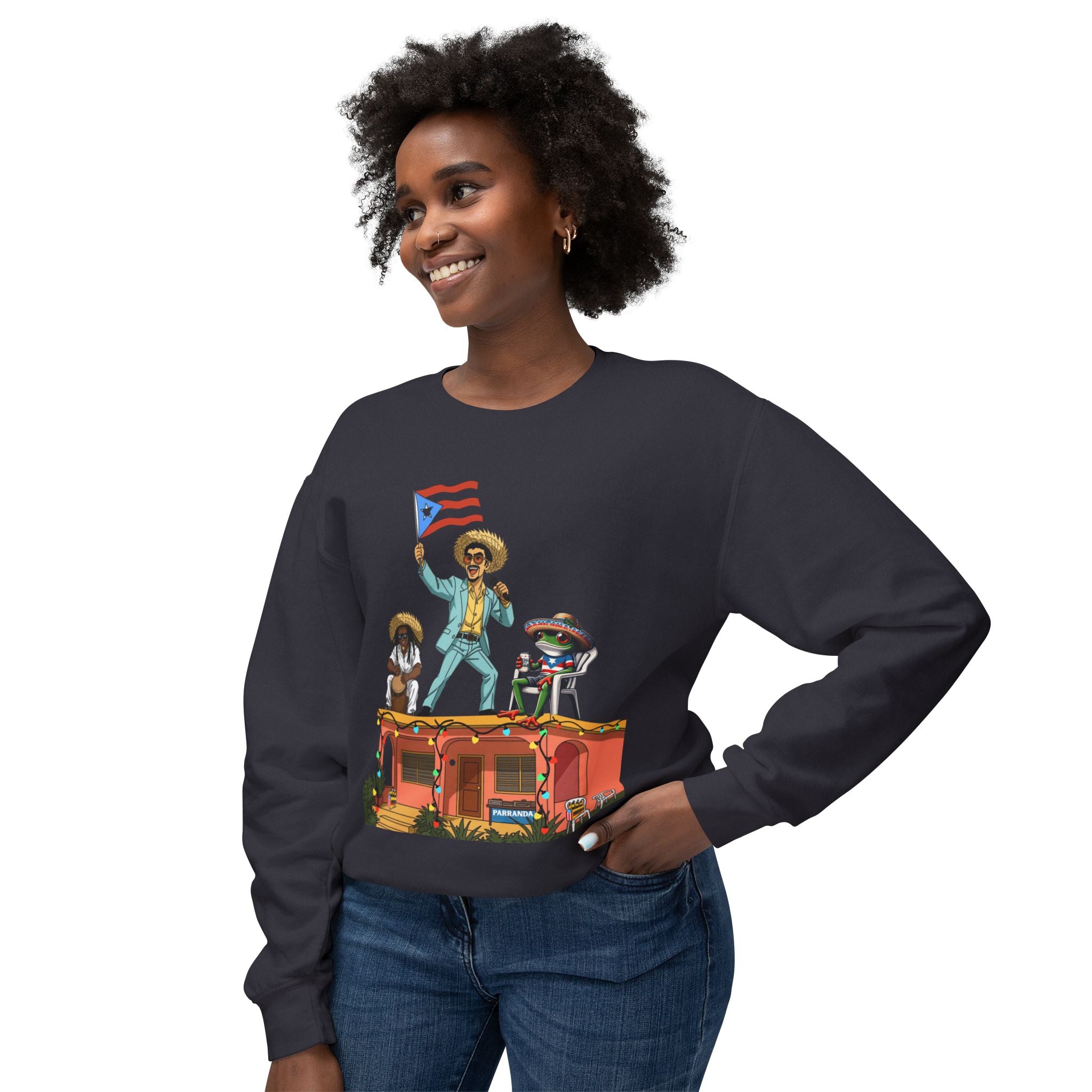 Puerto Rican Benito Parade Sweatshirt  Boricua De Pura Cepa Crewneck Puerto Rico Navidades