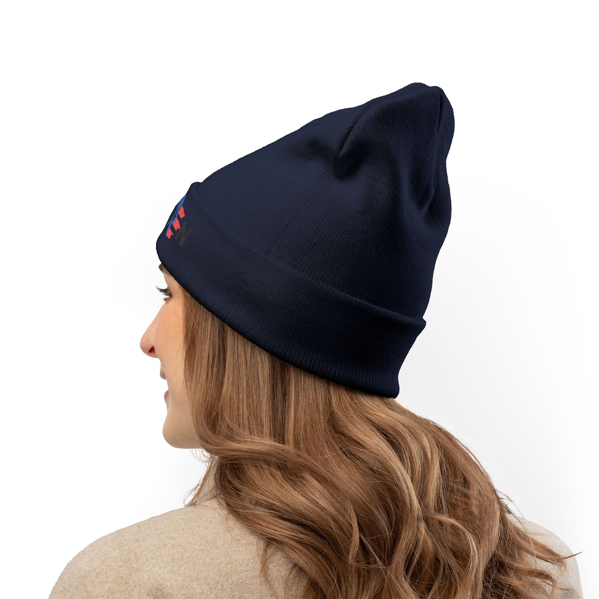 Boricua Winter Beanie – Puerto Rico Pride Knit Hat — Colorful Borough Icon Letters