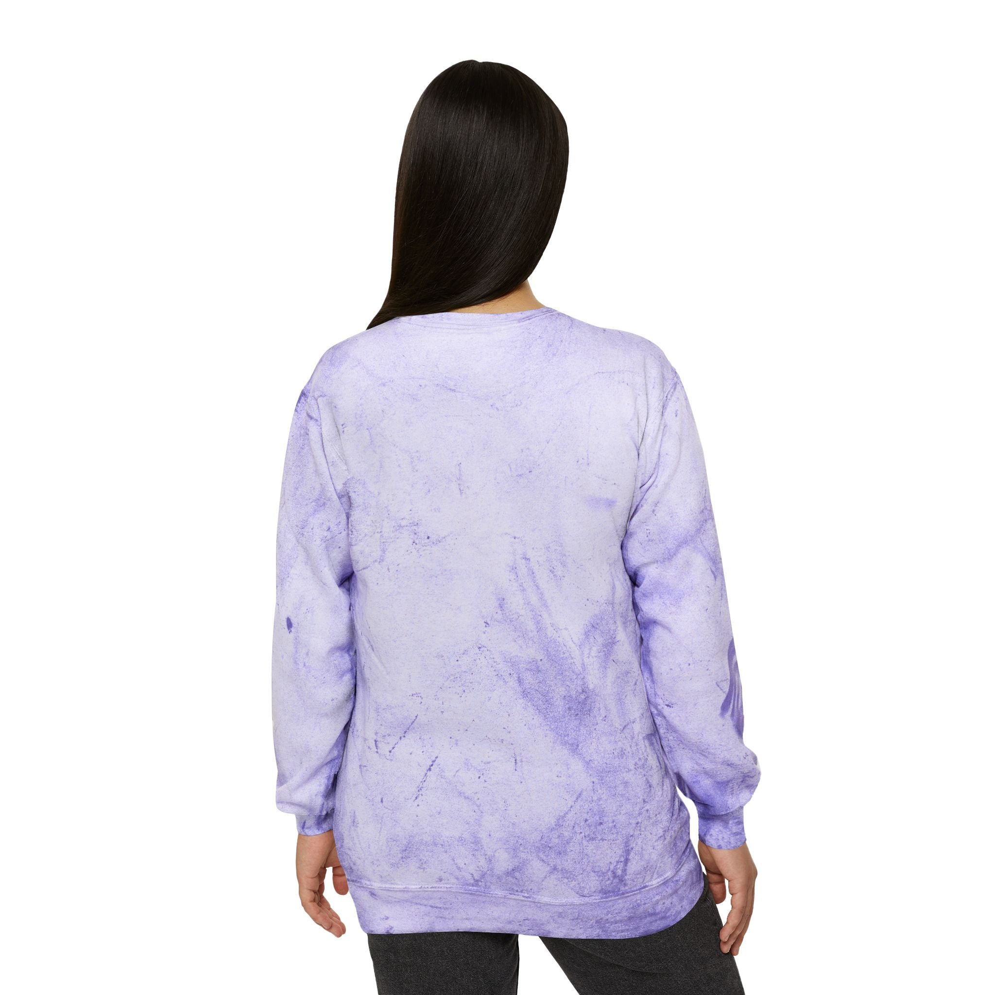 Autism Awareness & Pride Collection Mama Color Blast Crewneck Sweatshirt - Unisex Tie-Dye Style