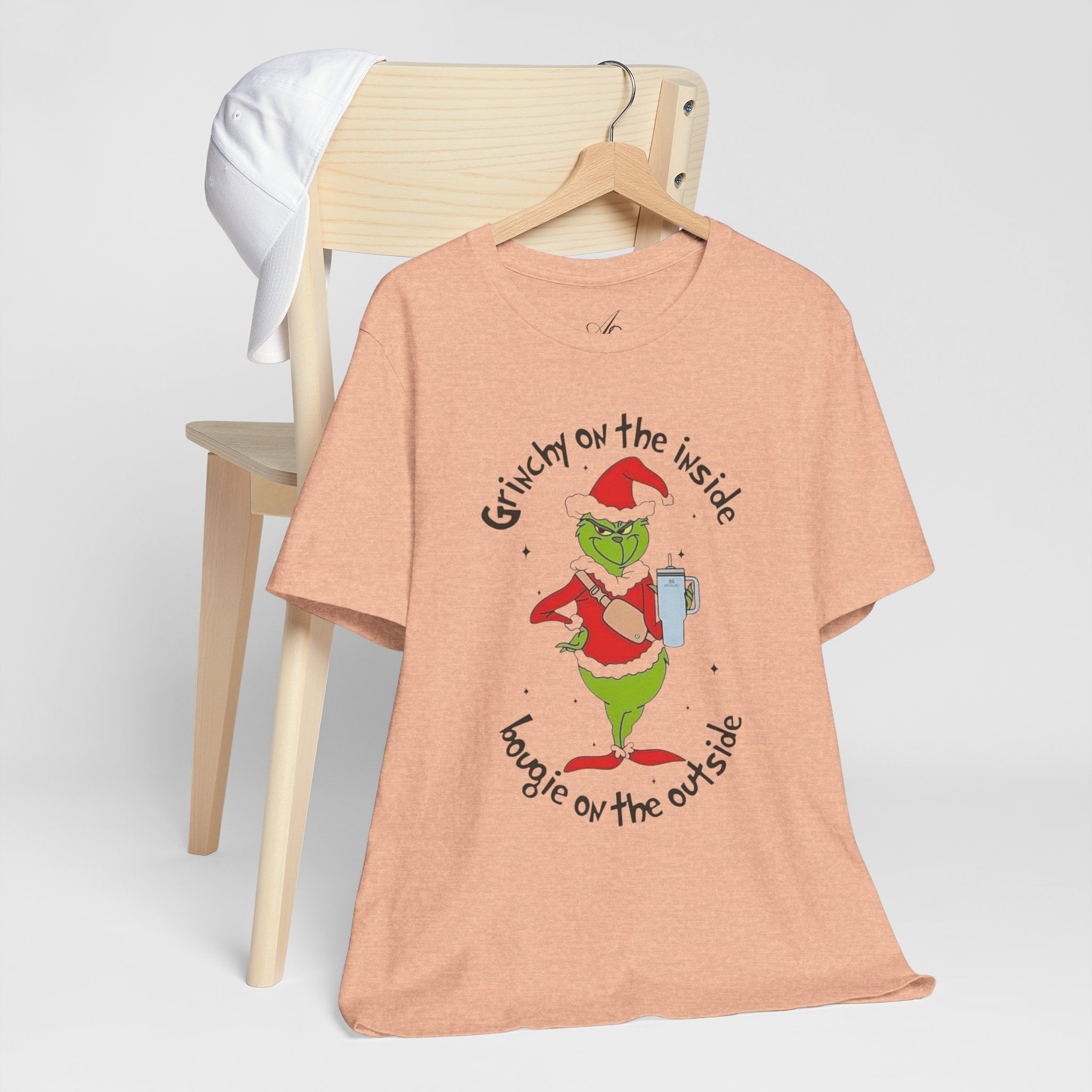 Grinch-Inspired Holiday Tee: 'Grinchy on the Inside, Boogie on the Outside'