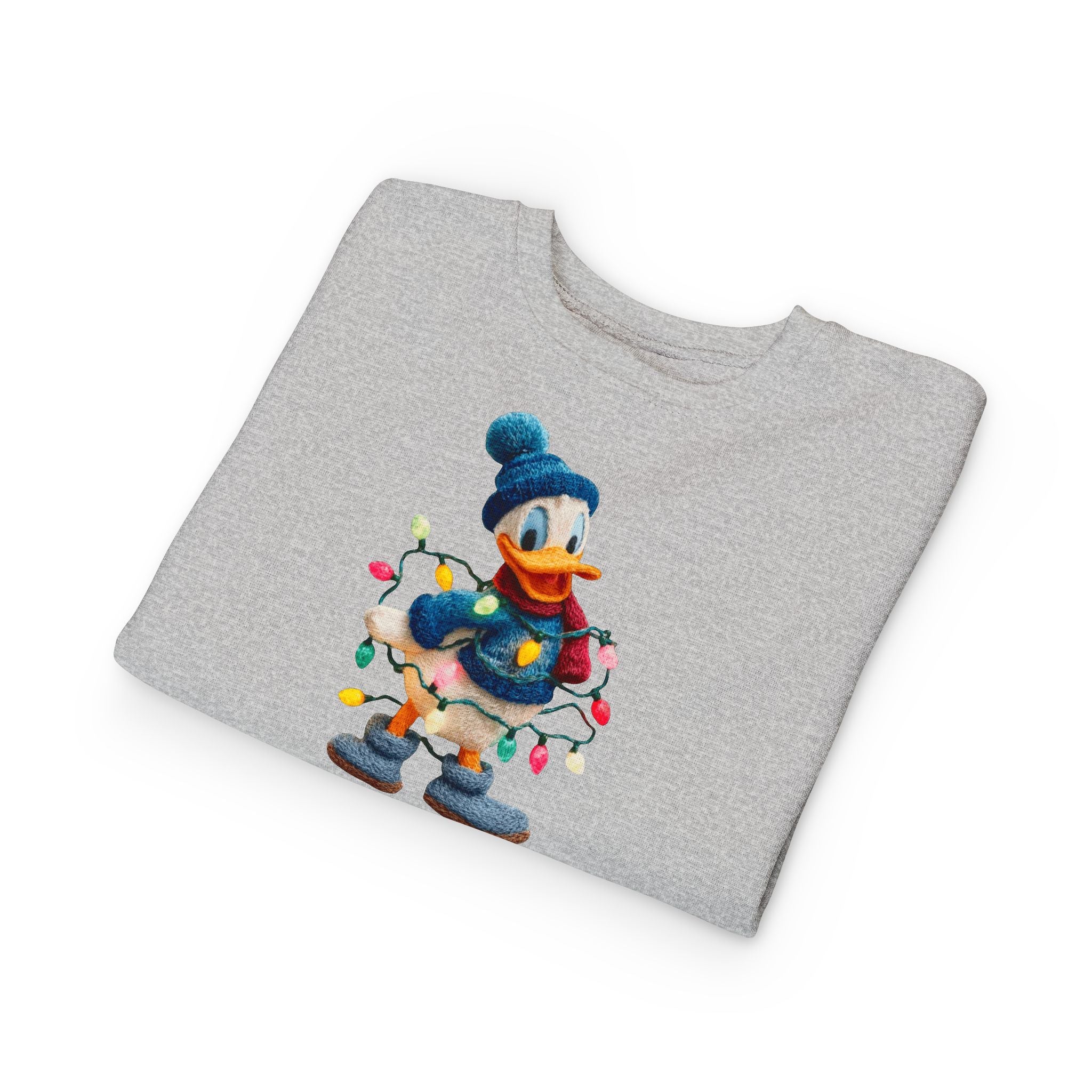 Toddler Sweatshirt  Festive Donald Duck Holiday Lights Pullover