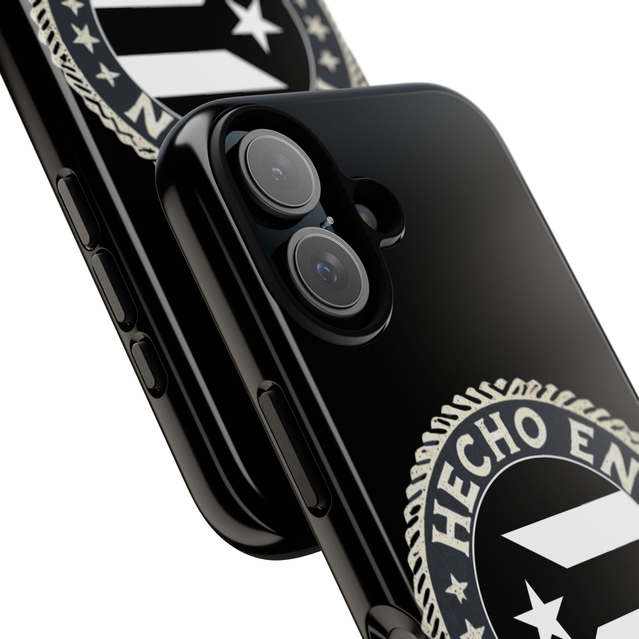 Hecho en Puerto Rico Phone Case  Puerto Rican Flag Emblem Tough Protective Cover