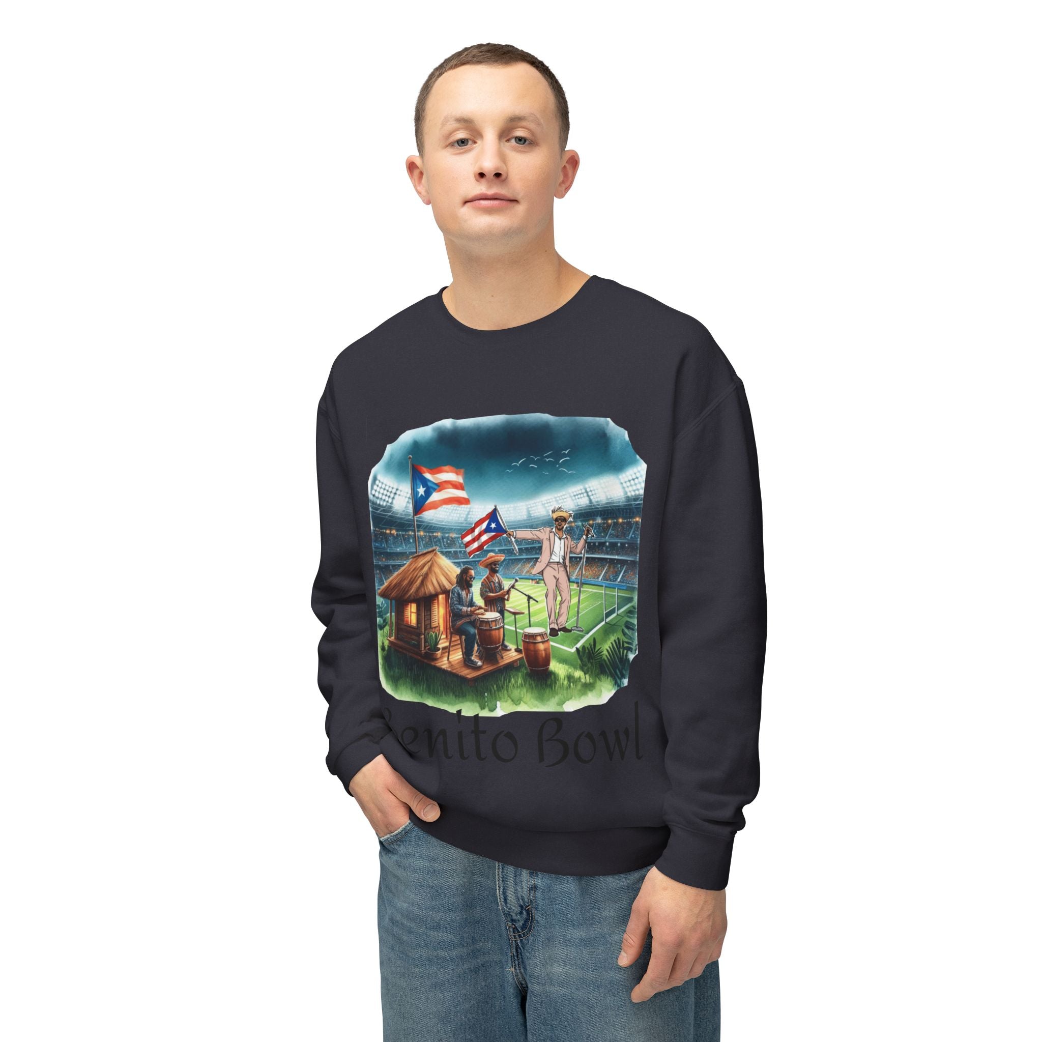 Benito Bowl Sweatshirt  Puerto Rican Tailgate SuperBowl Crewneck