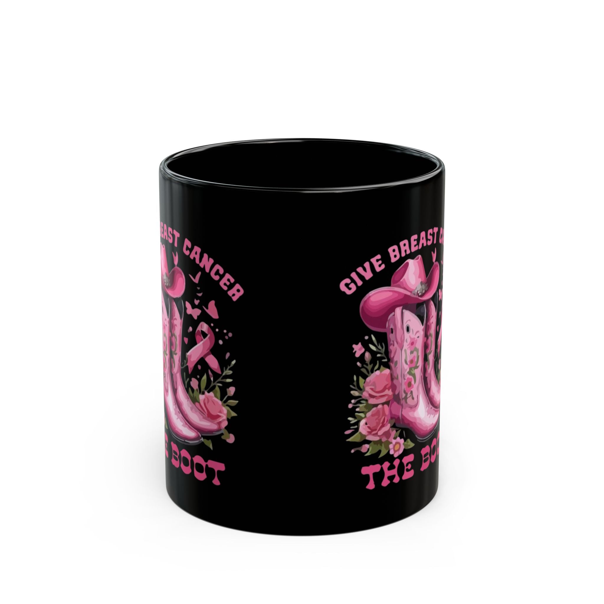 Cancer Survivor Hope Collection Breast Cancer Awareness Mug - Pink Ribbon Design, 11oz & 15oz