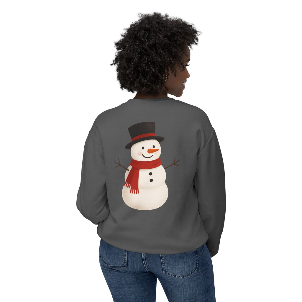 Snowman Crewneck Sweatshirt  Cute Holiday Snowman Pullover