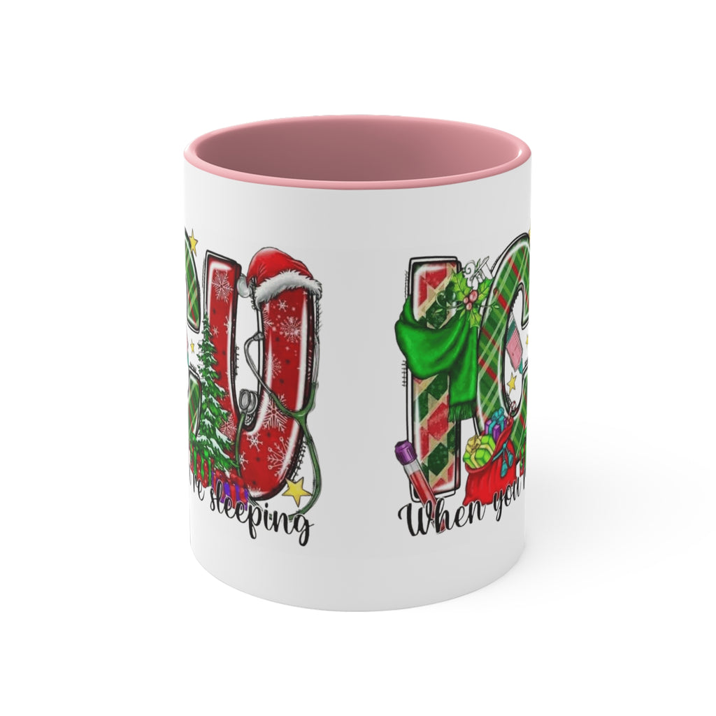 Christmas Joy Accent Mug — Festive 'JOY' Holiday Coffee Cup (11oz)Medical Christmas Mug