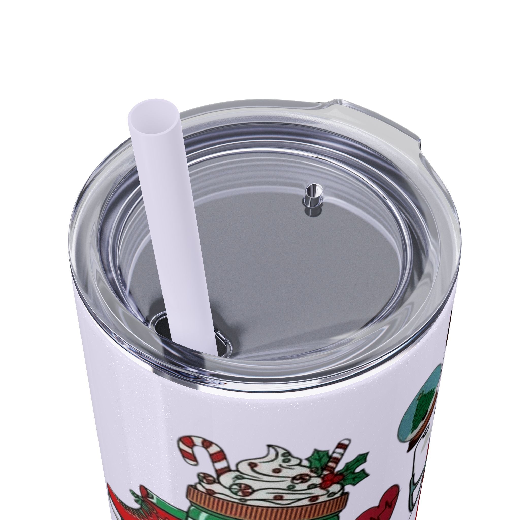 Emergency Department Nurse Christmas Skinny Tumbler - 20oz Holiday Medical Travel Cup with Straw Medical Christmas Mug