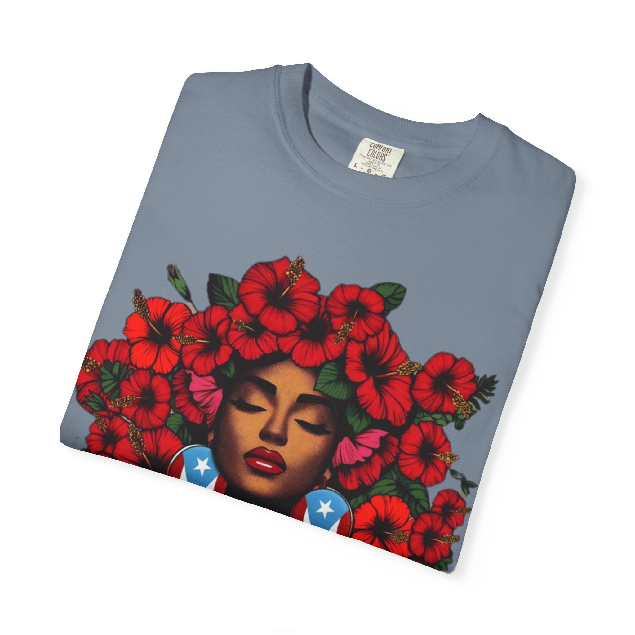 Puerto Rico Navidades T-Shirt — "La Jíbaraza" Floral Puerto Rican Pride Tee