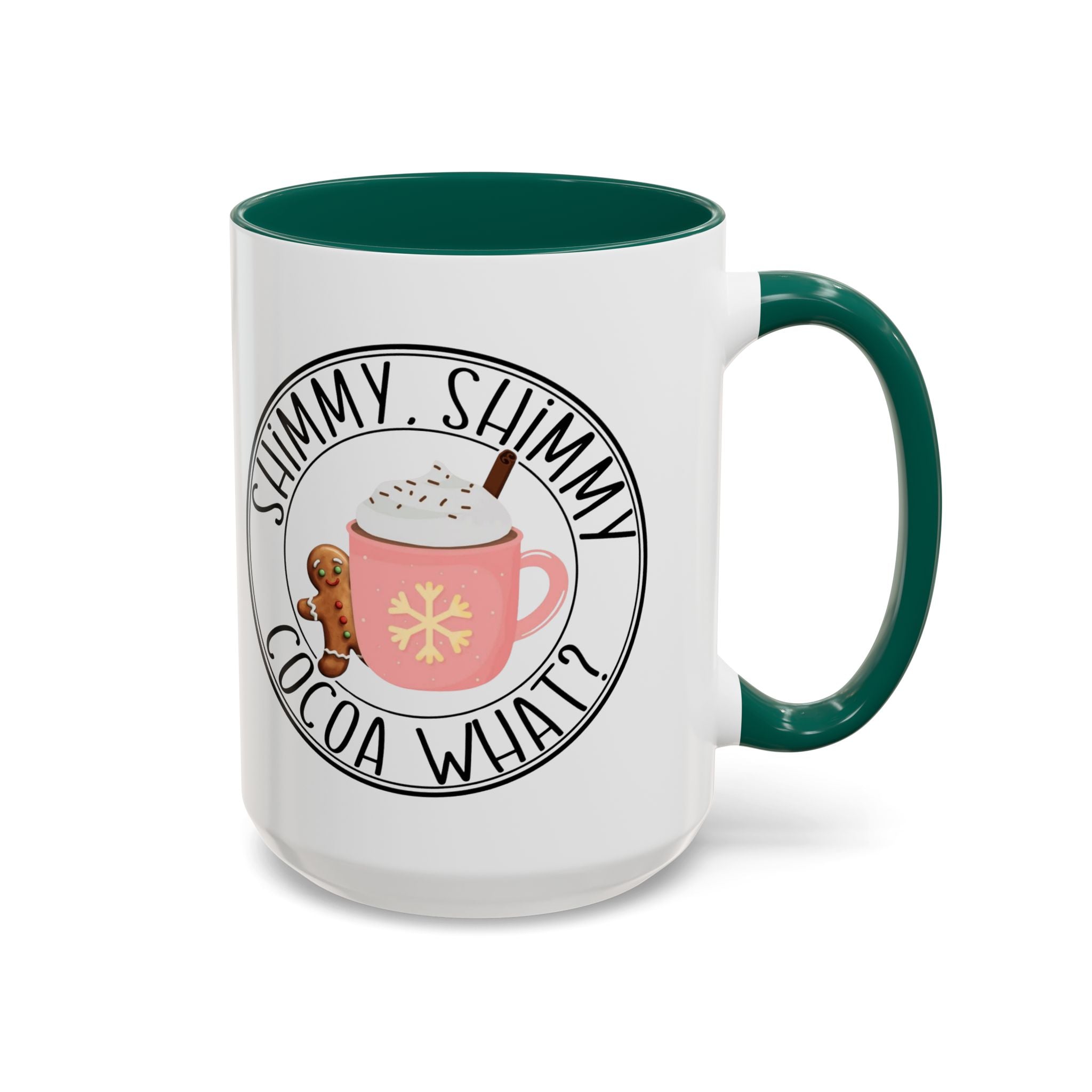 Cute Cocoa Mugs with Gingerbread Design Perfect for Winter Holiday CheerBeverage Cup Christmas Design