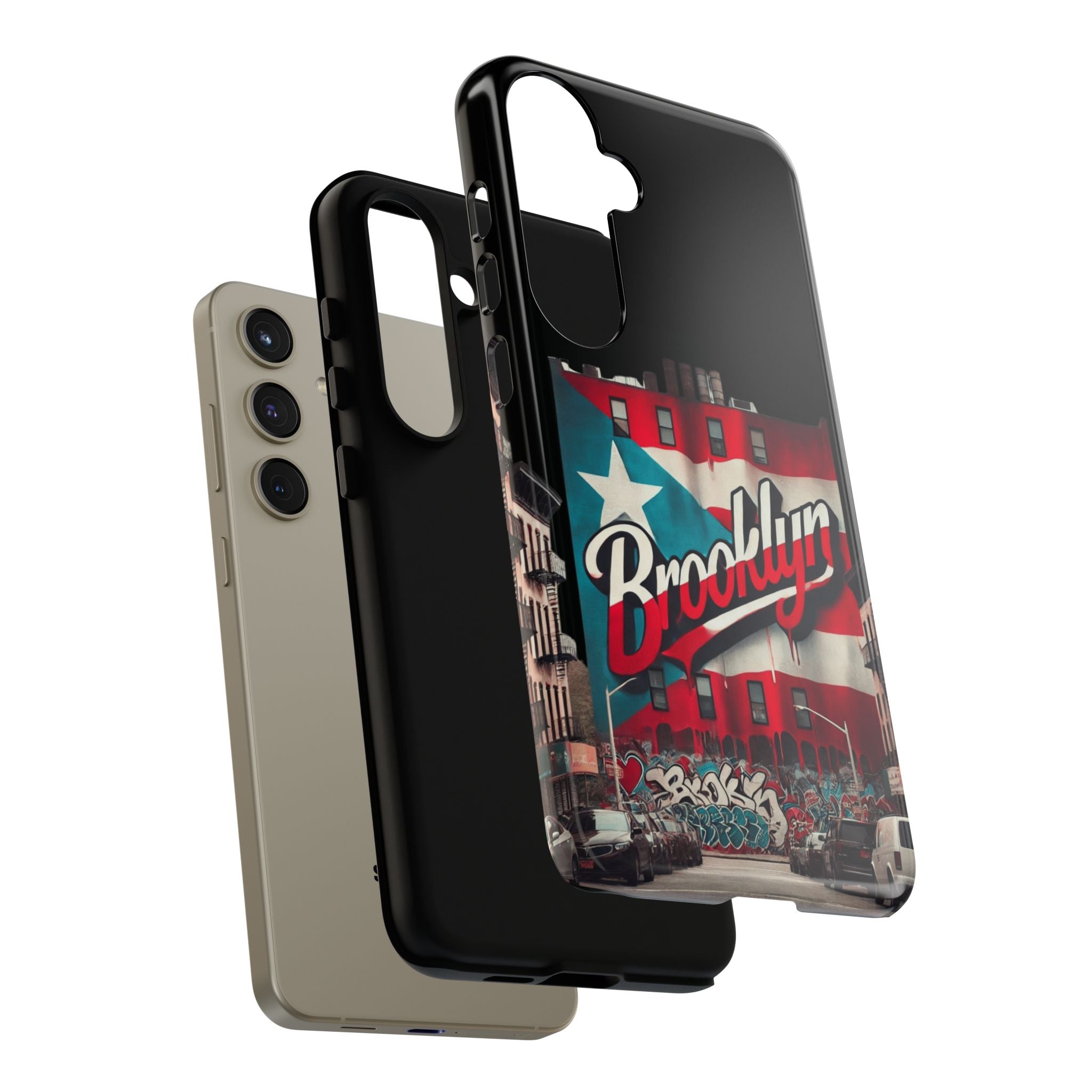 Brooklyn Street Art Phone Case  Urban Graffiti Protective Cover