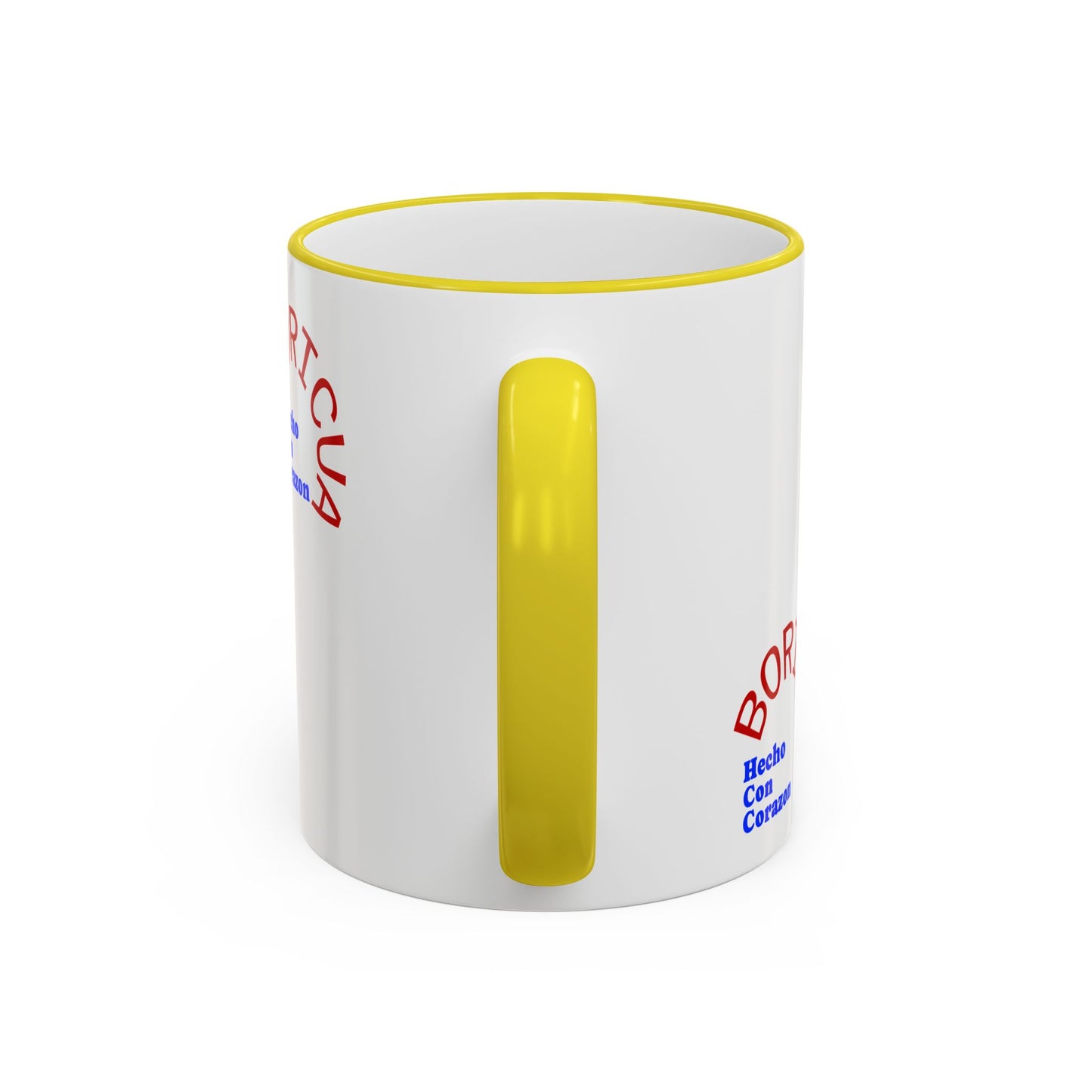 Puerto Rico Flag Heart Accent Rim Mug — Patriotic Coffee Cup (11oz/15oz)