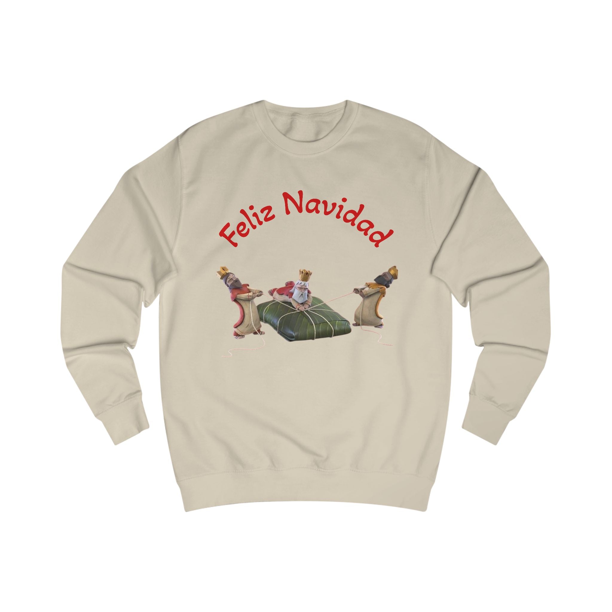 Feliz Navidad Nativity Sweatshirt —Three Kings  Christmas Crewneck for Holiday Celebrations