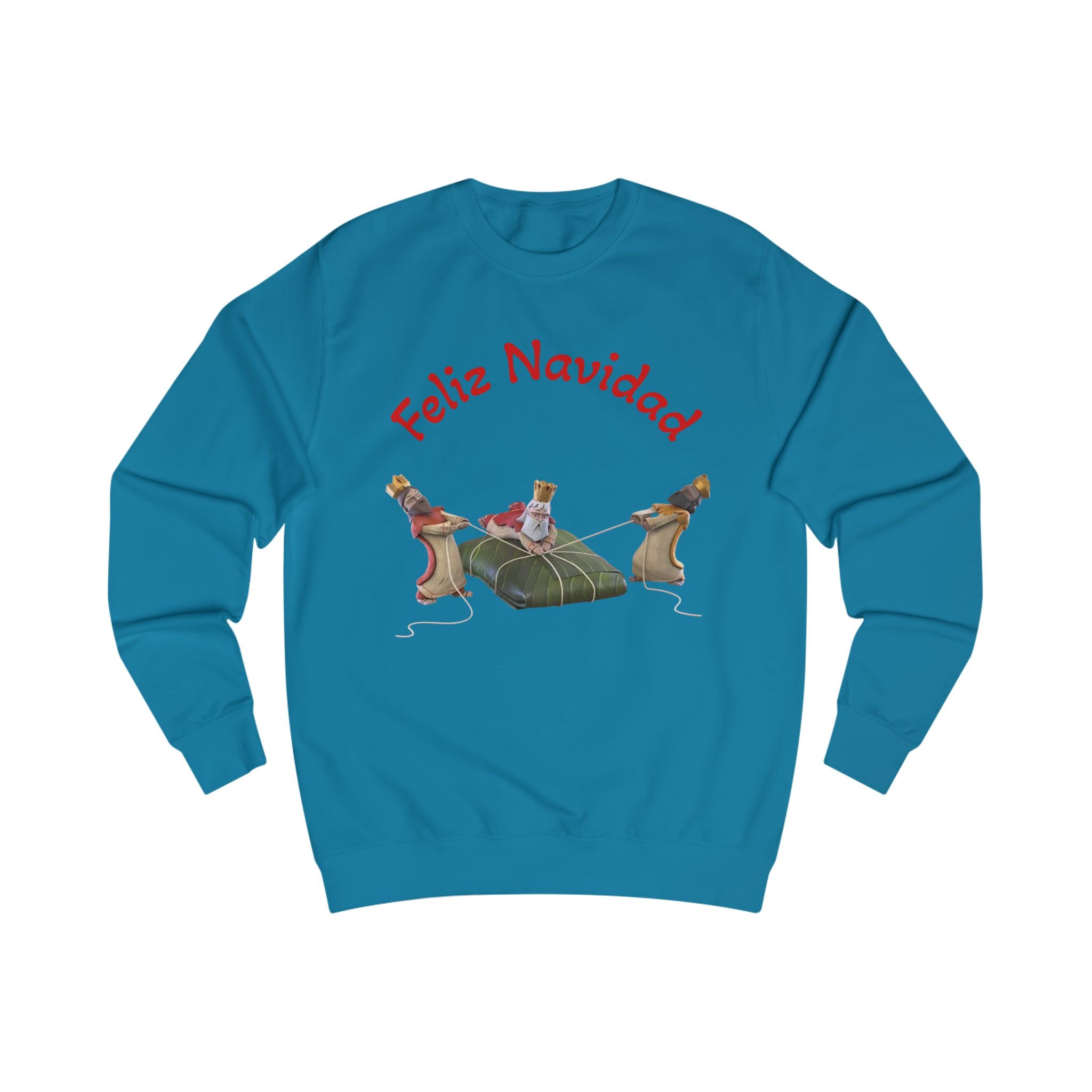 Feliz Navidad Nativity Sweatshirt —Three Kings  Christmas Crewneck for Holiday Celebrations