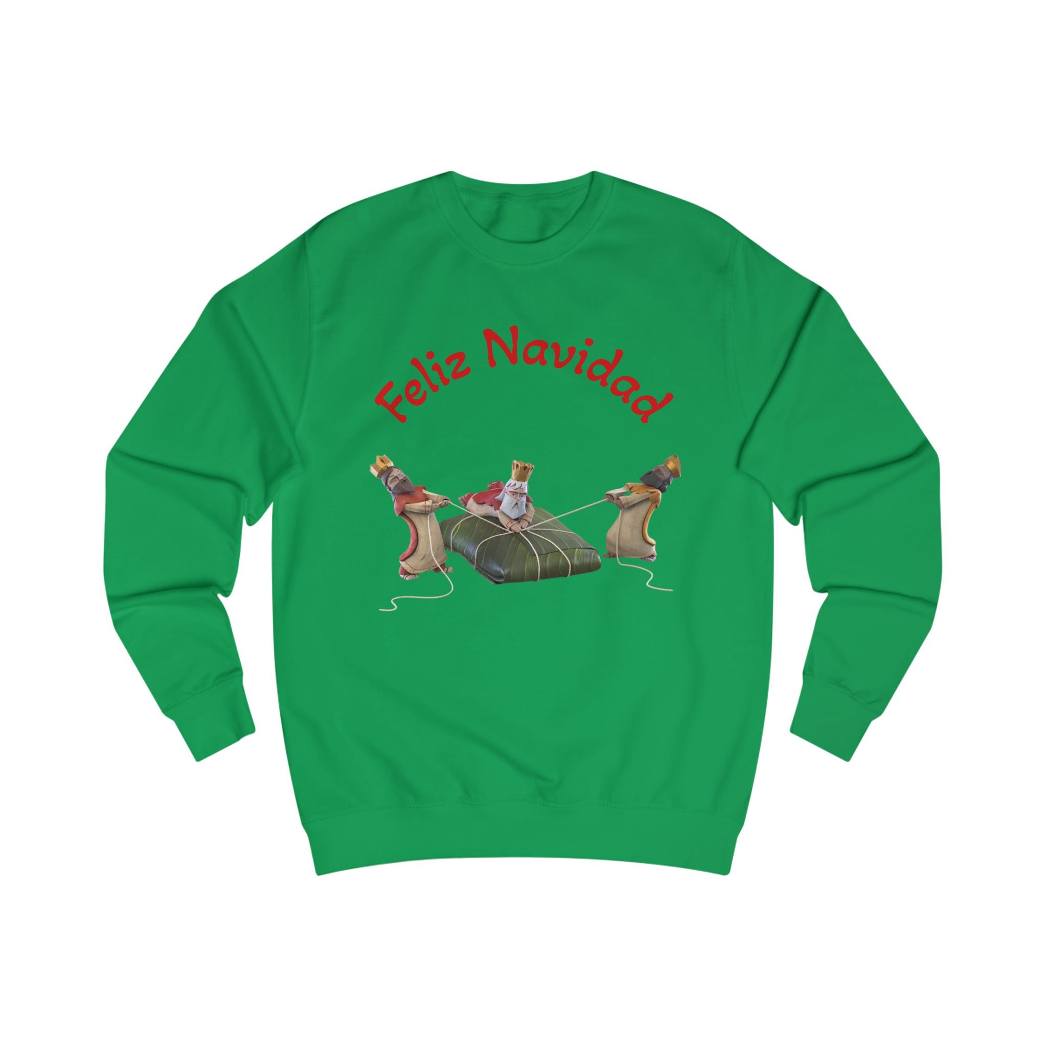 Feliz Navidad Nativity Sweatshirt —Three Kings  Christmas Crewneck for Holiday Celebrations