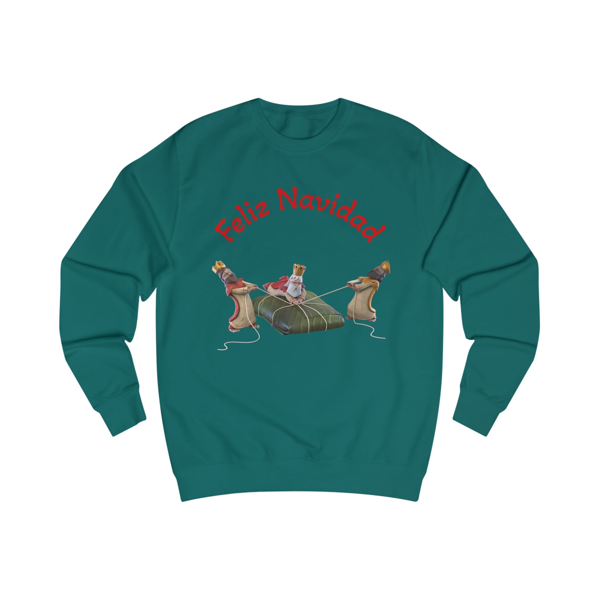 Feliz Navidad Nativity Sweatshirt —Three Kings  Christmas Crewneck for Holiday Celebrations