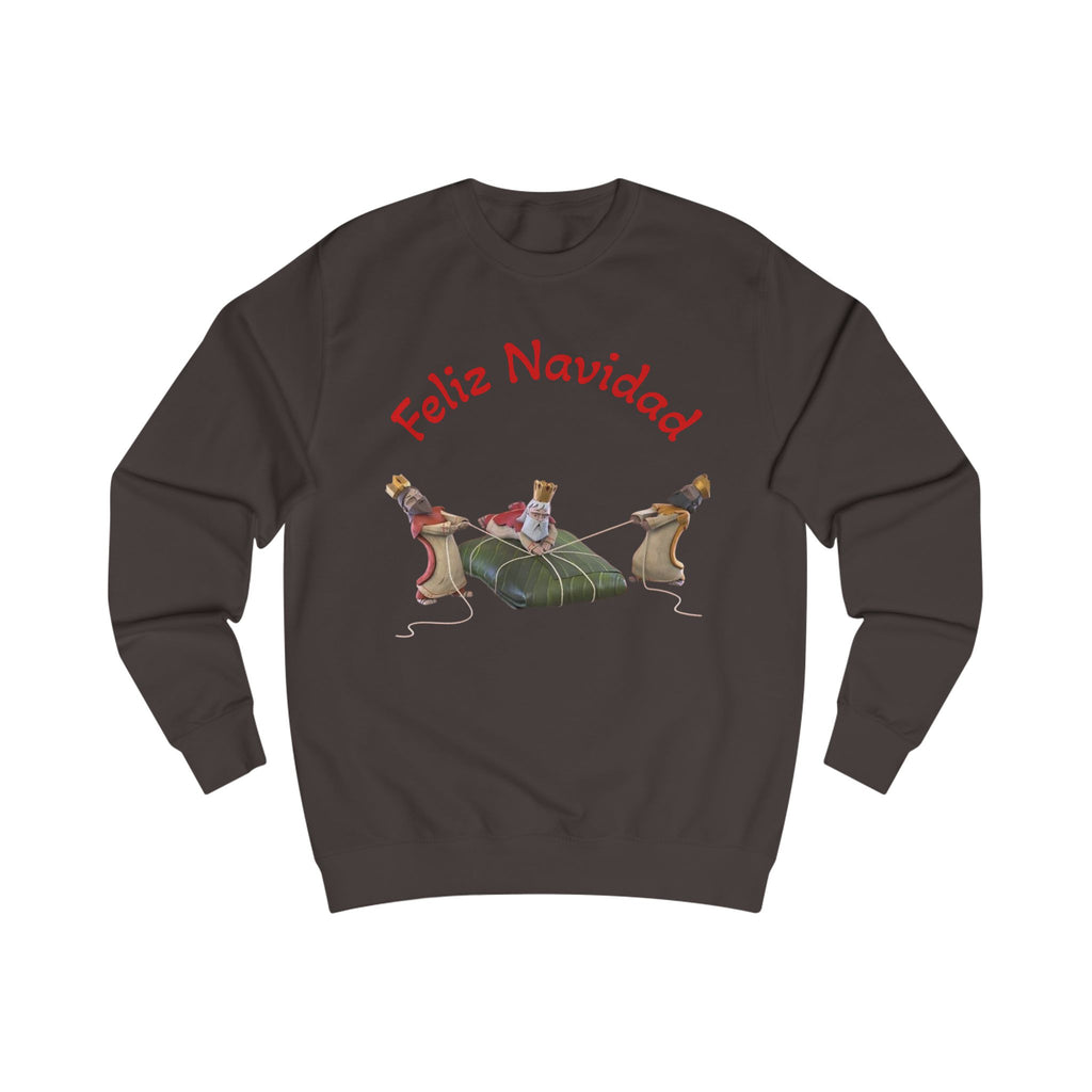 Feliz Navidad Nativity Sweatshirt —Three Kings  Christmas Crewneck for Holiday Celebrations