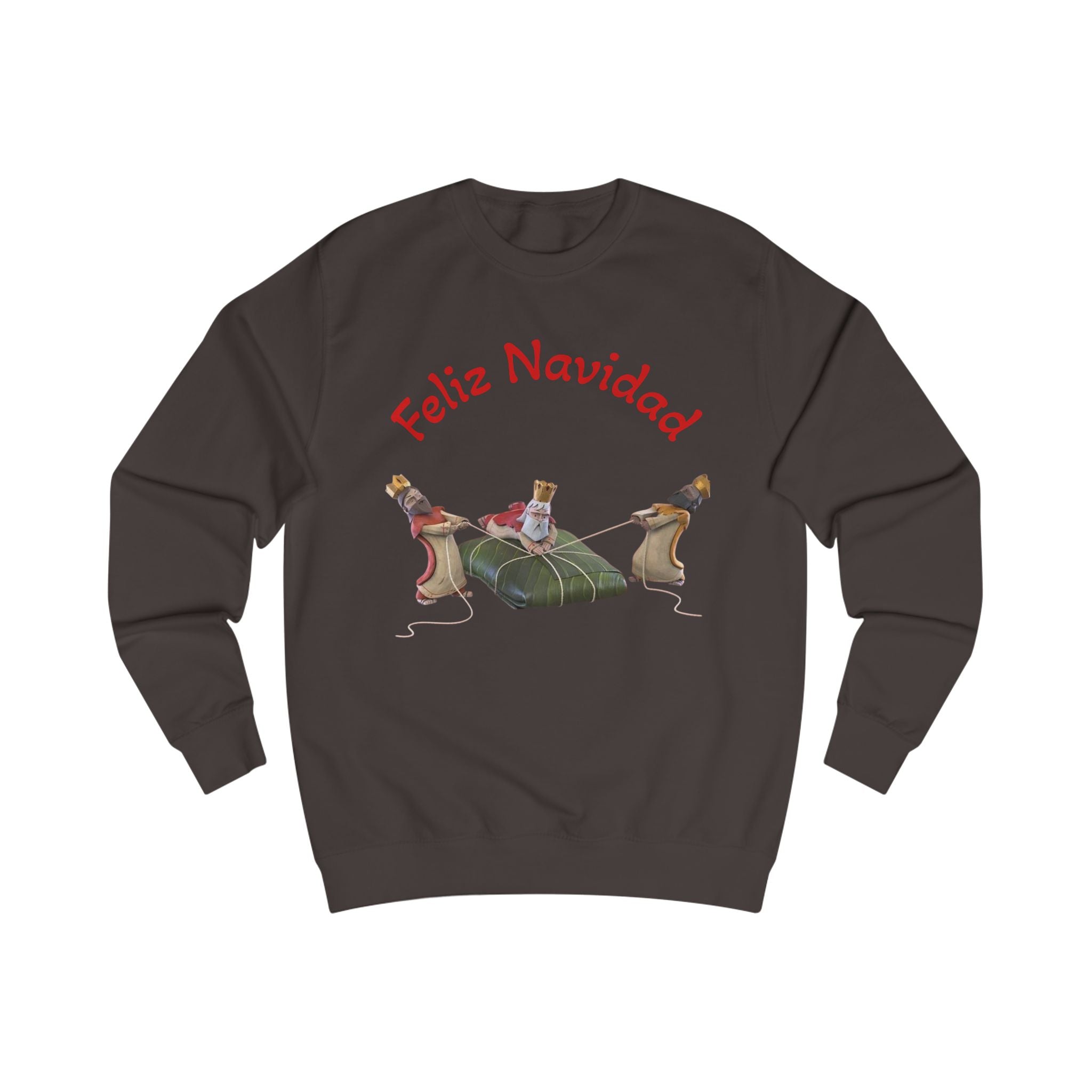 Feliz Navidad Nativity Sweatshirt —Three Kings  Christmas Crewneck for Holiday Celebrations