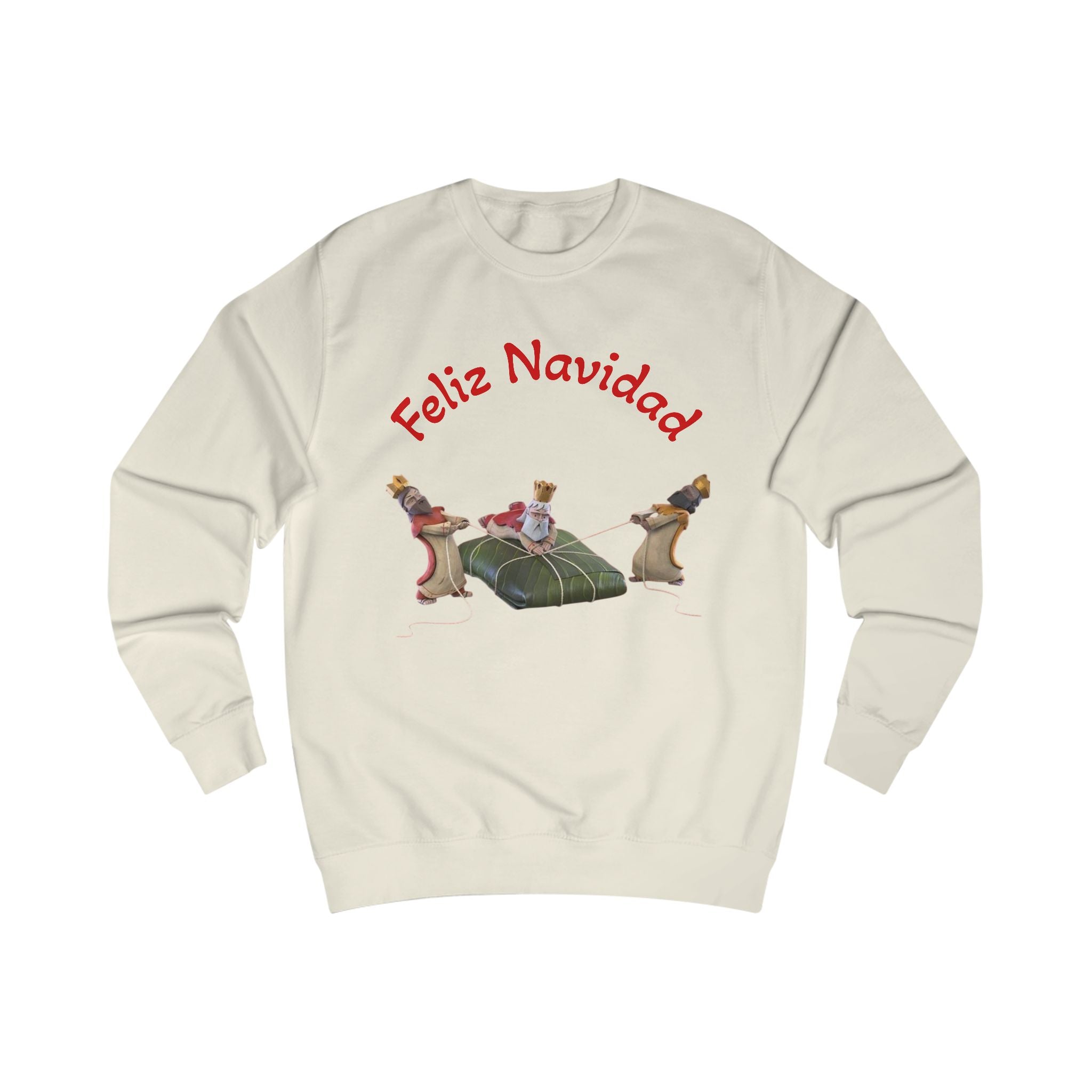 Feliz Navidad Nativity Sweatshirt —Three Kings  Christmas Crewneck for Holiday Celebrations