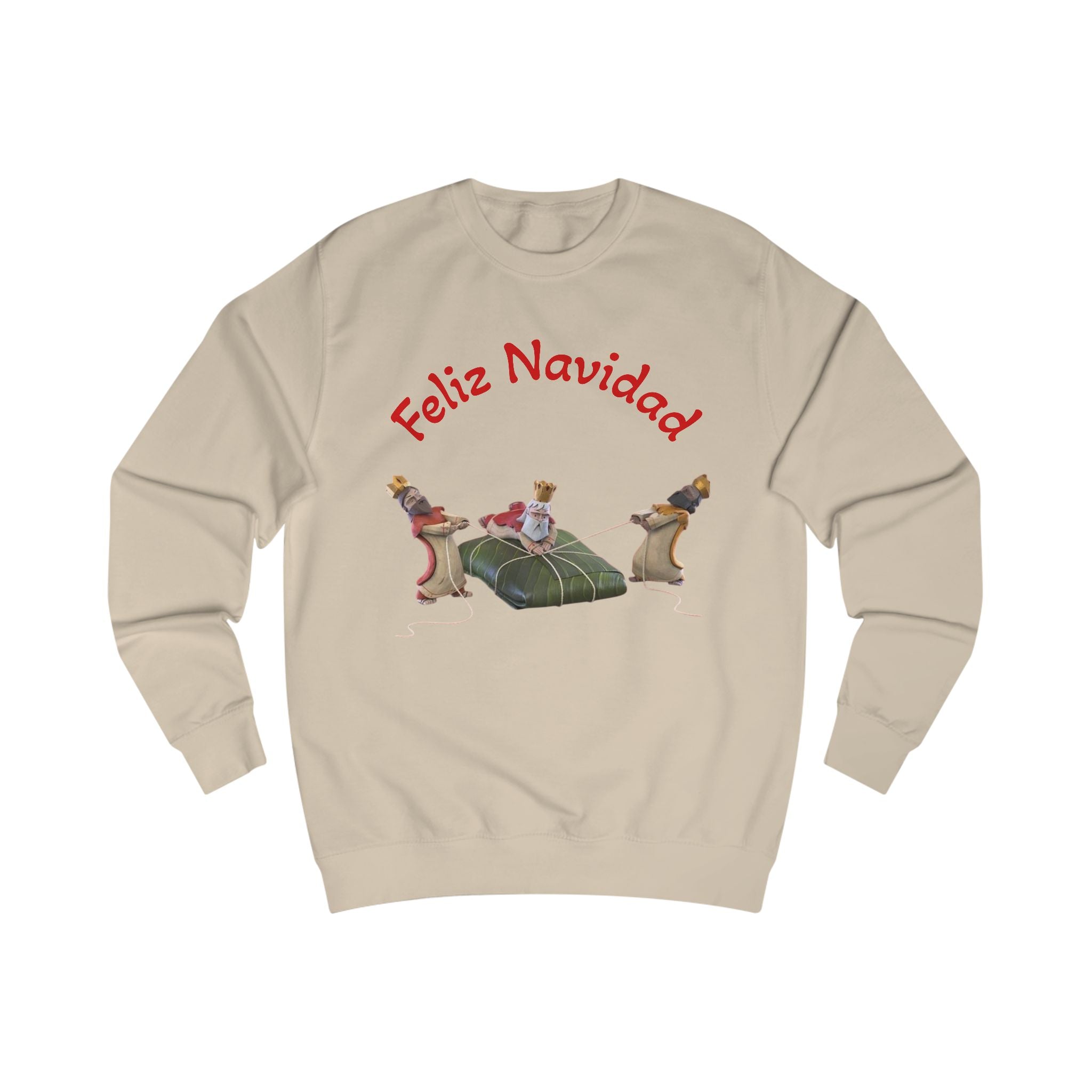 Feliz Navidad Nativity Sweatshirt —Three Kings  Christmas Crewneck for Holiday Celebrations