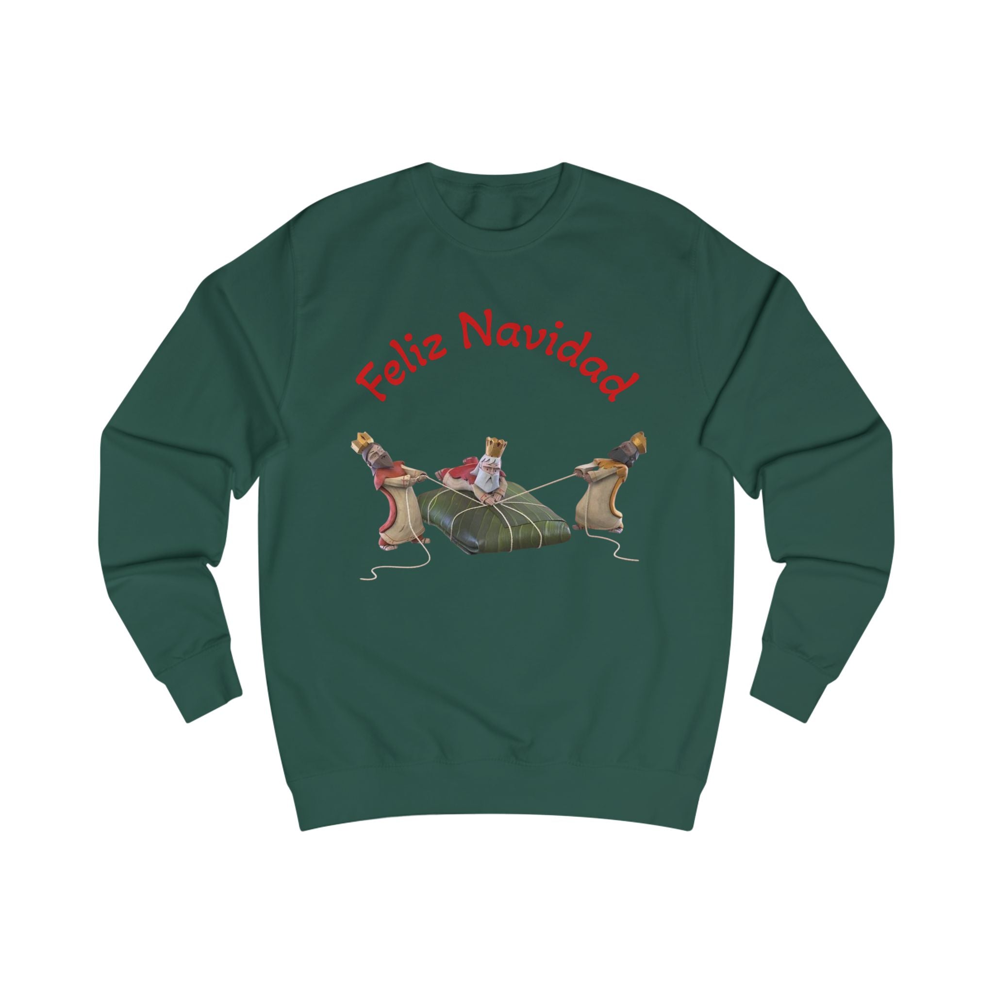 Feliz Navidad Nativity Sweatshirt —Three Kings  Christmas Crewneck for Holiday Celebrations
