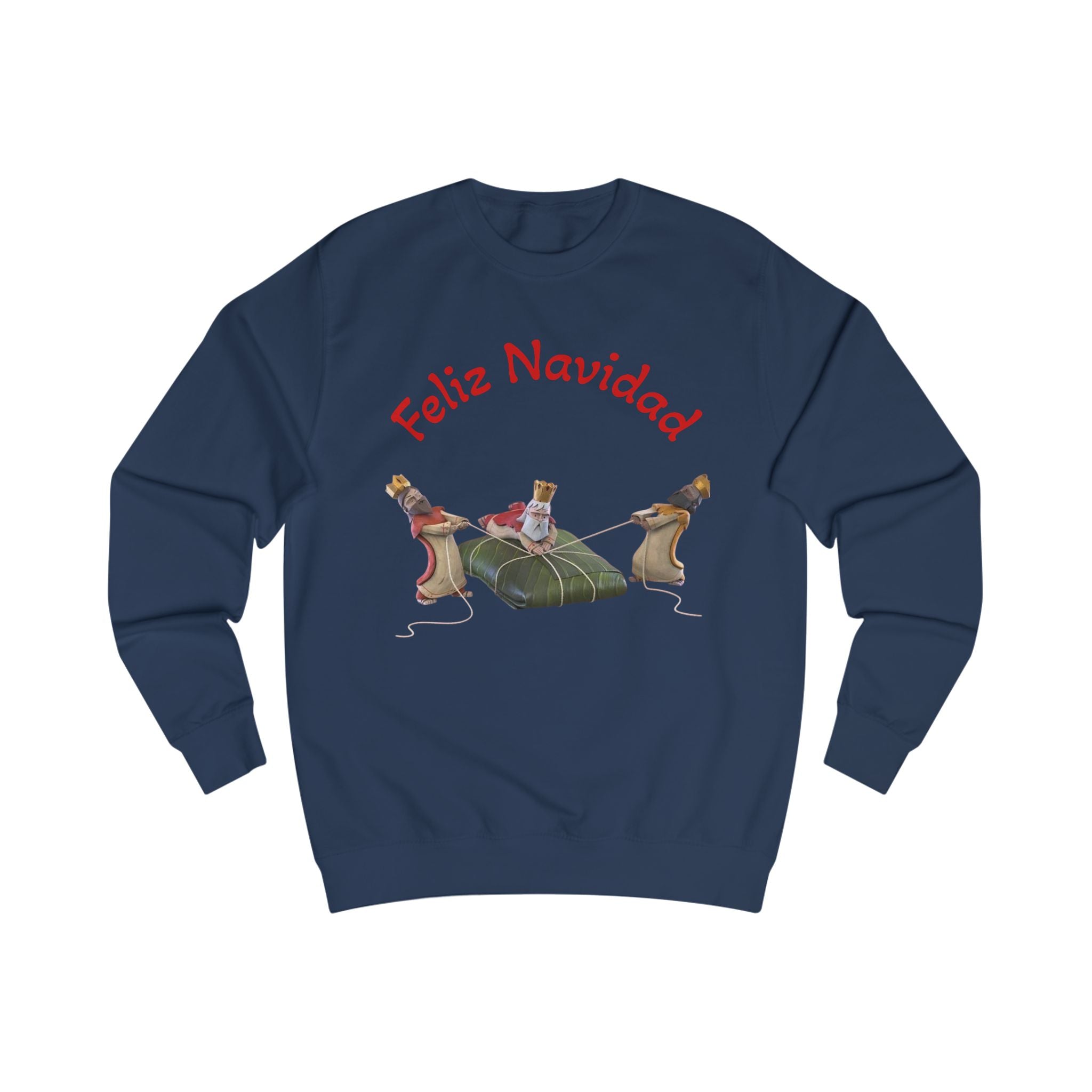 Feliz Navidad Nativity Sweatshirt —Three Kings  Christmas Crewneck for Holiday Celebrations
