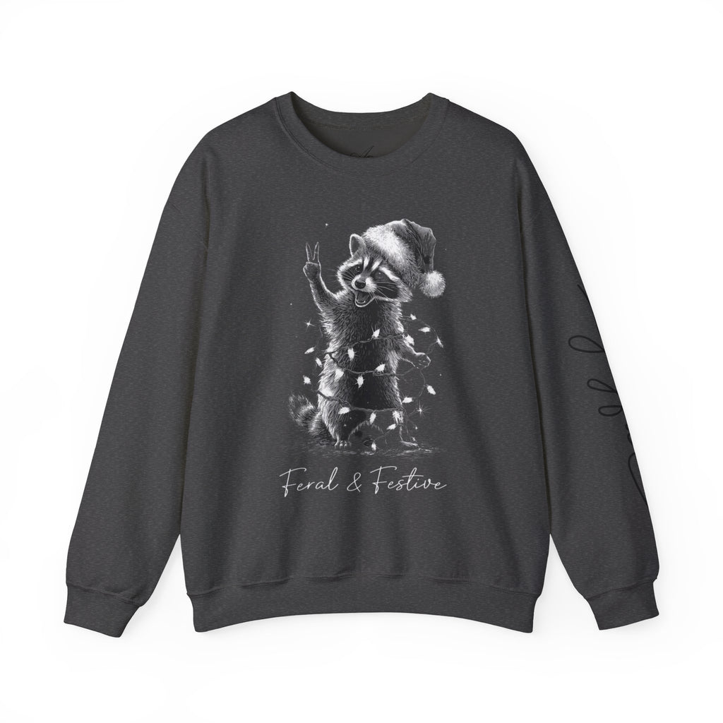 Holiday Raccoon Crewneck Sweatshirt Christmas Tshirts and sweaters,