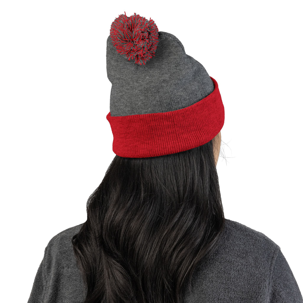 Toy Story Embroidered Pom-Pom Knit Cap Humor Cuffed Beanie – Warm, Soft & Sassy Winter Hat