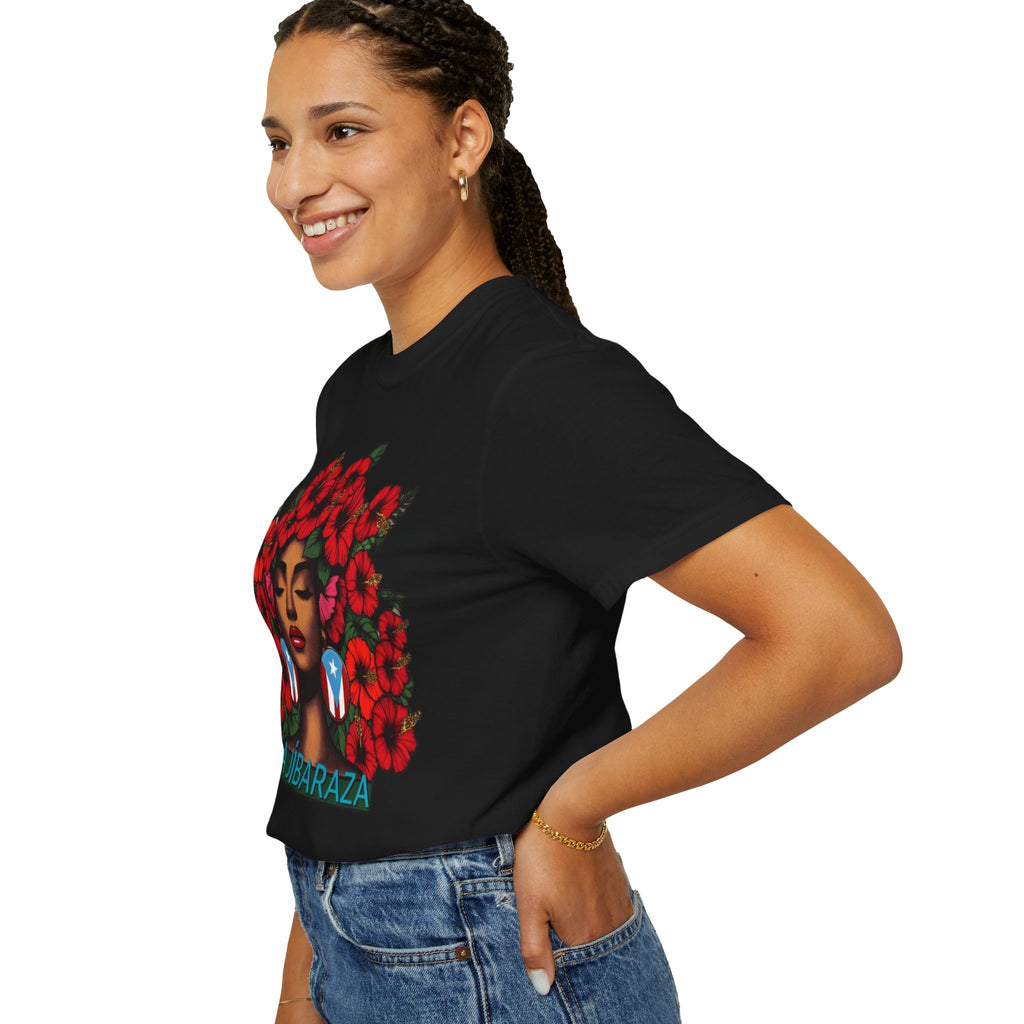 Puerto Rico Navidades T-Shirt — "La Jíbaraza" Floral Puerto Rican Pride Tee