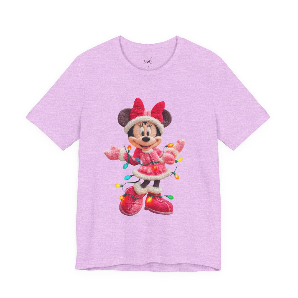 Minnie Mouse Holiday Lights T-Shirt Festive Holiday Designs