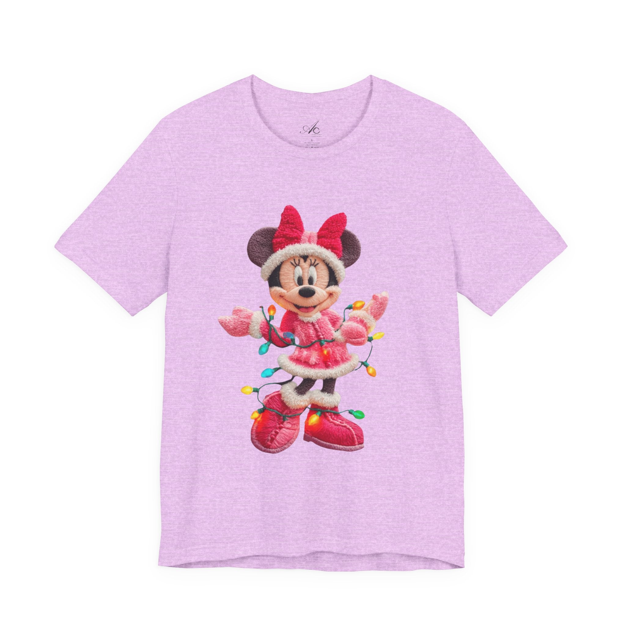 Minnie Mouse Holiday Lights T-Shirt Festive Holiday Designs