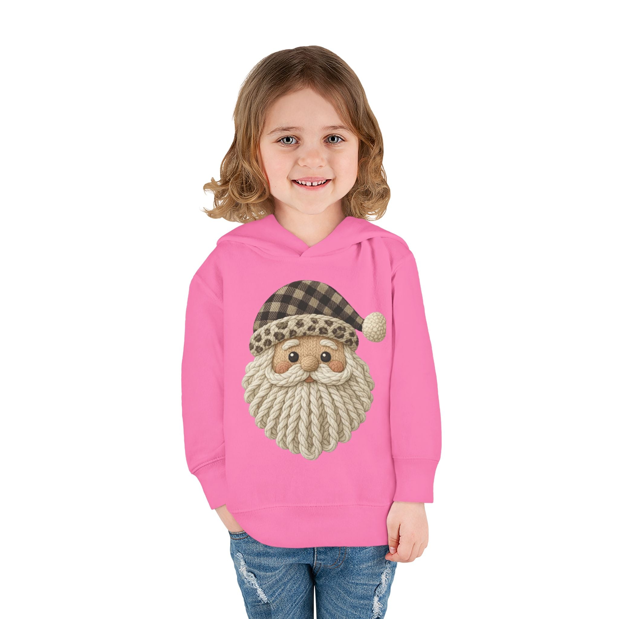 Toddler Hoodie  Cozy Plaid Santa Gnome Pullover