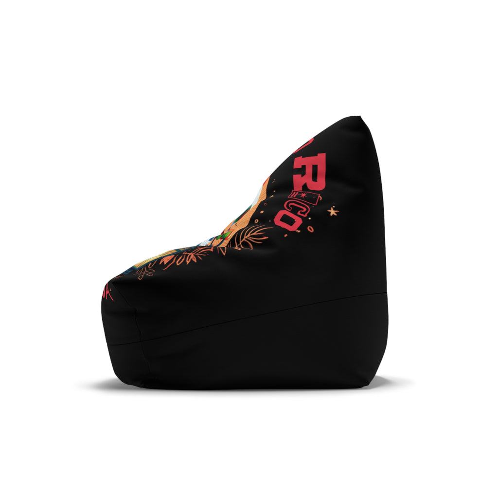Cute Coqui Holiday Graphic with Puerto Rico ‘Es Otra Cosa’ Accent Bean Bag Chair Cover