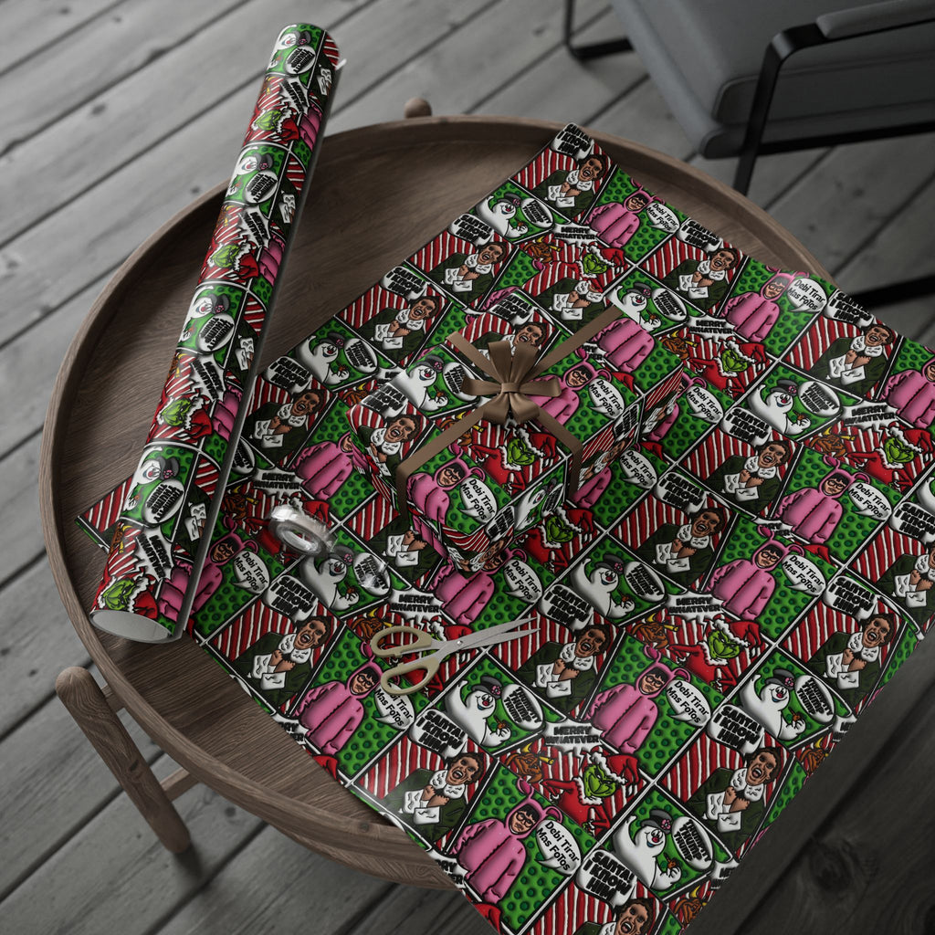 Christmas Wrapping Paper Roll — Santa’s Favorite Pattern Holiday Gift Wrap Puerto Rico Wrapping Paper – Cultural Gift Wrap | Boricua Heritage Design