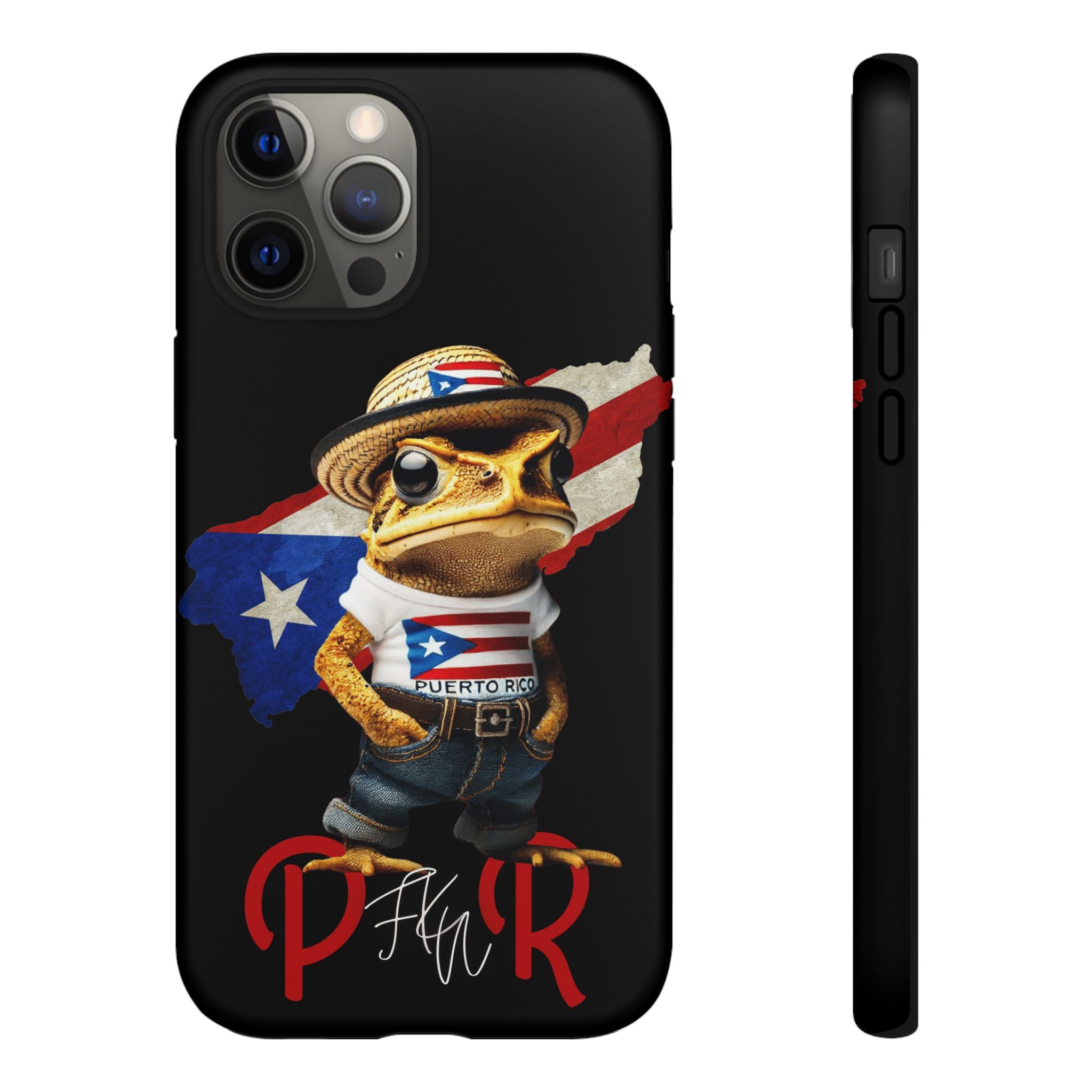 Puerto Rican Frog Tough Phone Case  Puerto Rico Flag Patriotic Protective Case