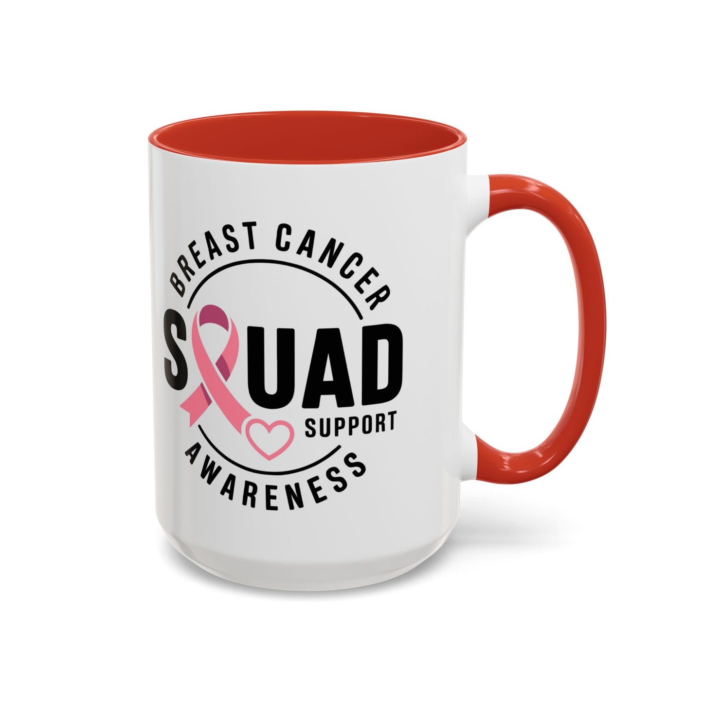 Breast Cancer Awareness Coffee Mug - Support Your Squad