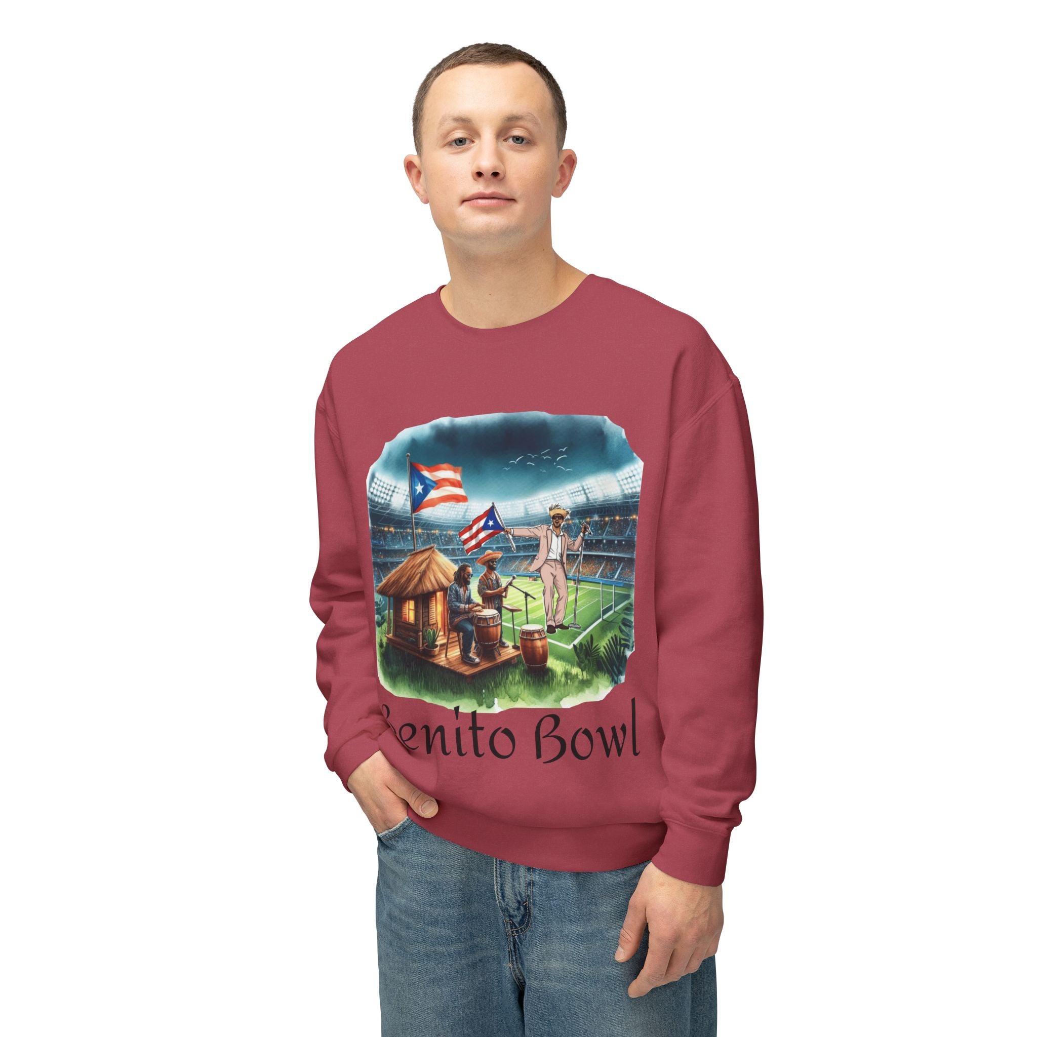 Benito Bowl Sweatshirt  Puerto Rican Tailgate SuperBowl Crewneck