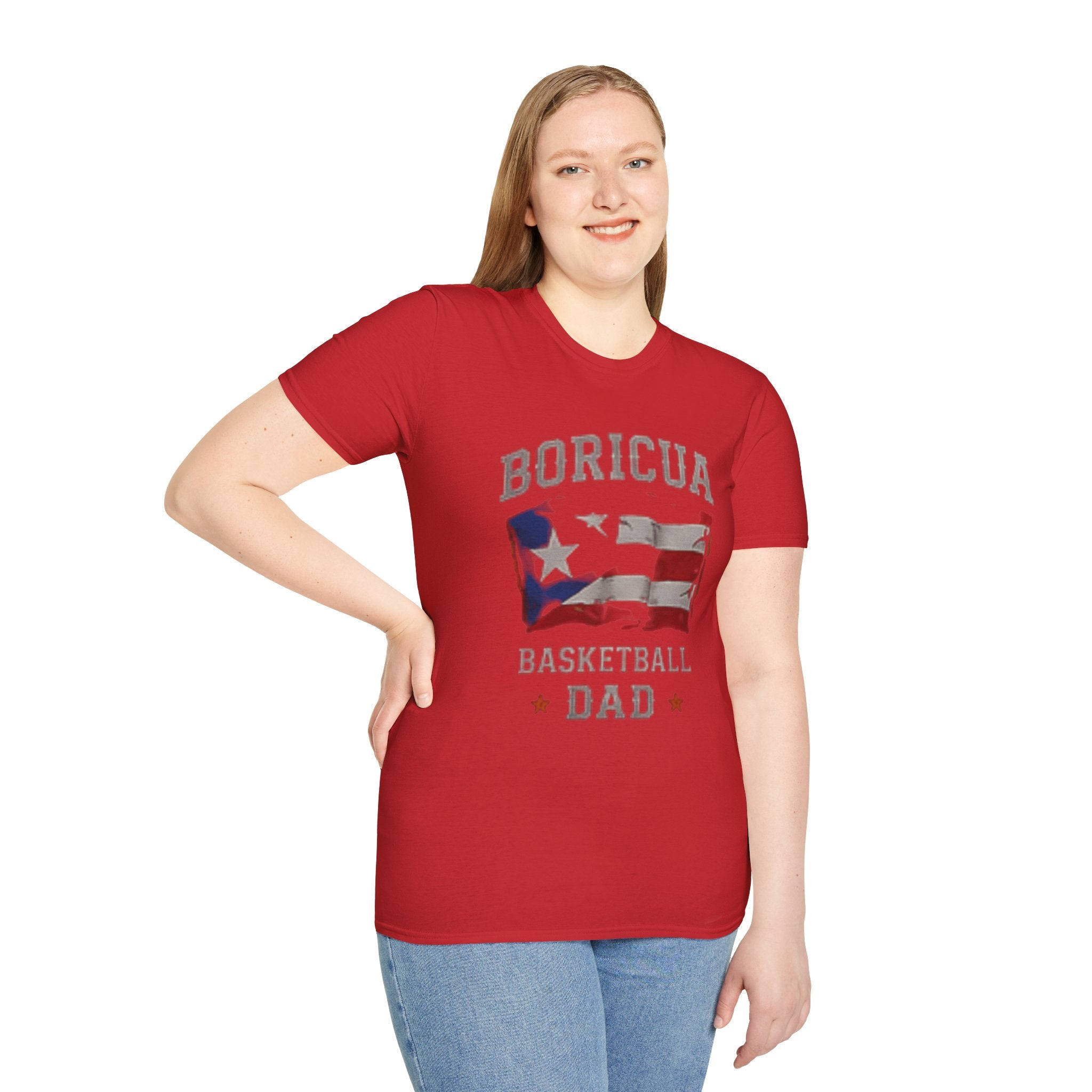 Boricua Basketball Dad T-Shirt — Puerto Rican Flag Pride Tee