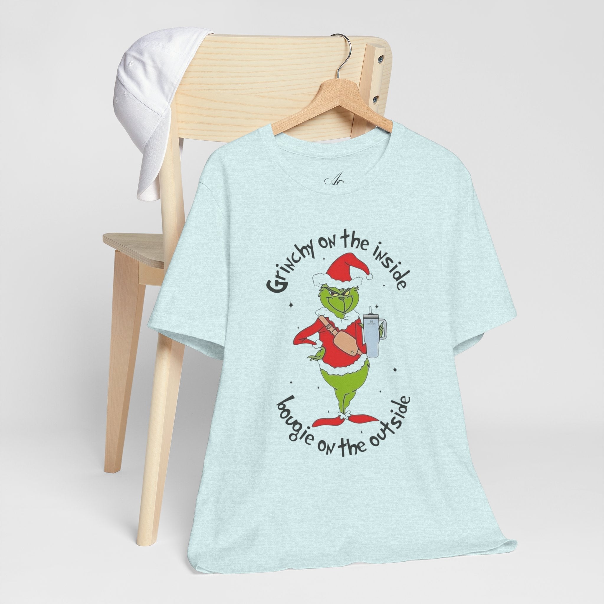 Grinch-Inspired Holiday Tee: 'Grinchy on the Inside, Boogie on the Outside'