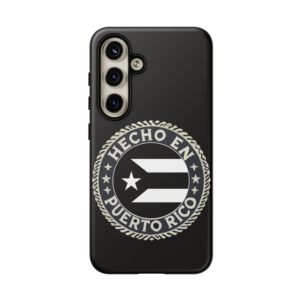 Hecho en Puerto Rico Phone Case  Puerto Rican Flag Emblem Tough Protective Cover