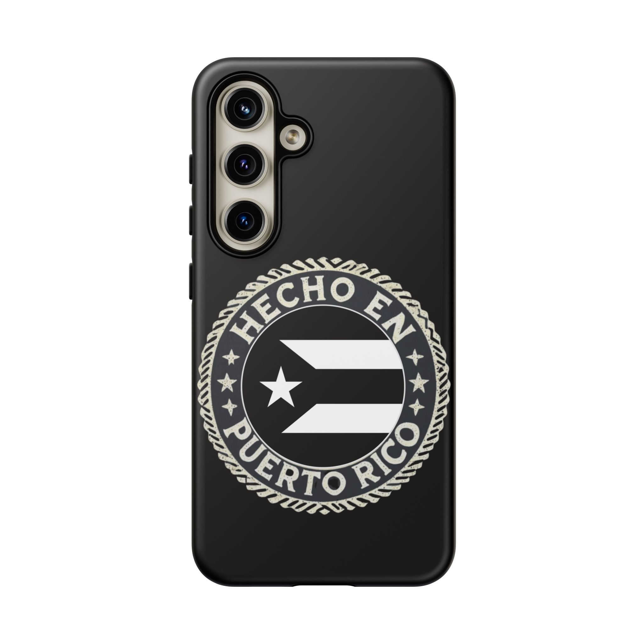 Hecho en Puerto Rico Phone Case  Puerto Rican Flag Emblem Tough Protective Cover