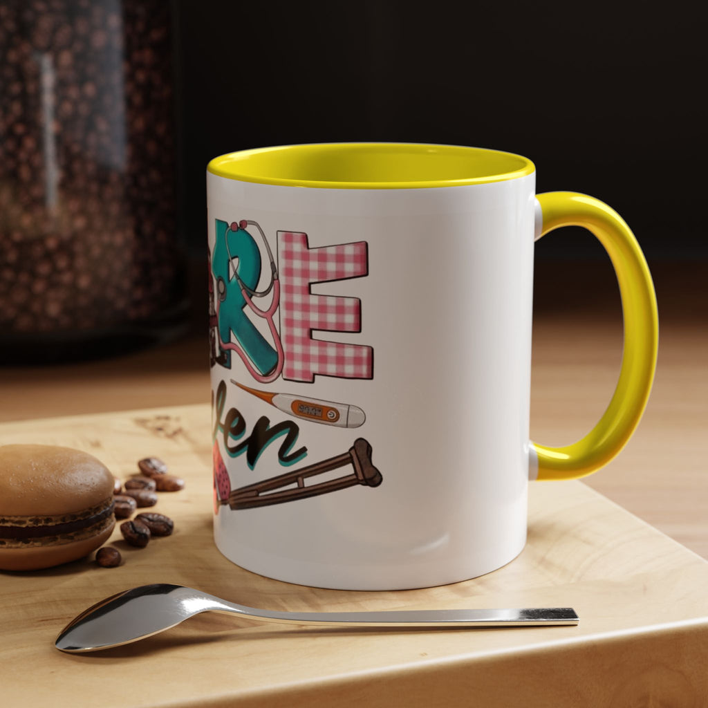 Nurse Given Accent Coffee Mug — Caregiver & Medical Equipment Design Christmas mug for all healthcare heroes
