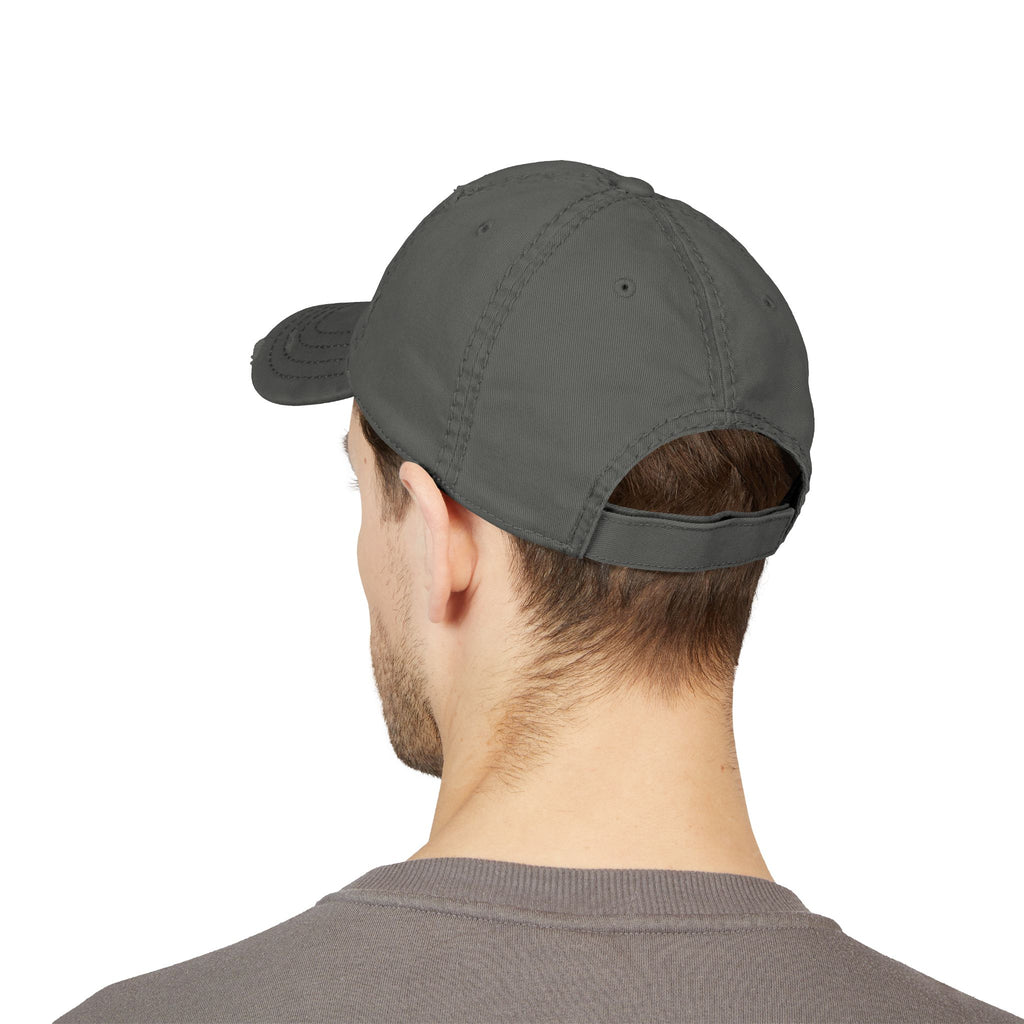 Distressed Embroidered 'CHRIST' Dad Hat — Vintage Christian Baseball Cap
