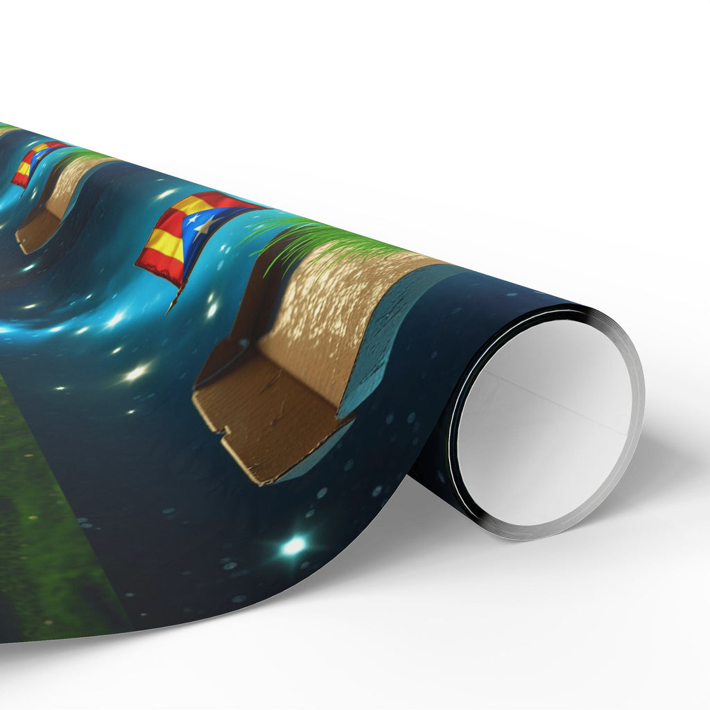 Puerto Rico Wrapping Paper – Cultural Gift Wrap | Boricua Heritage Design | Holiday & Celebration Gift Packaging