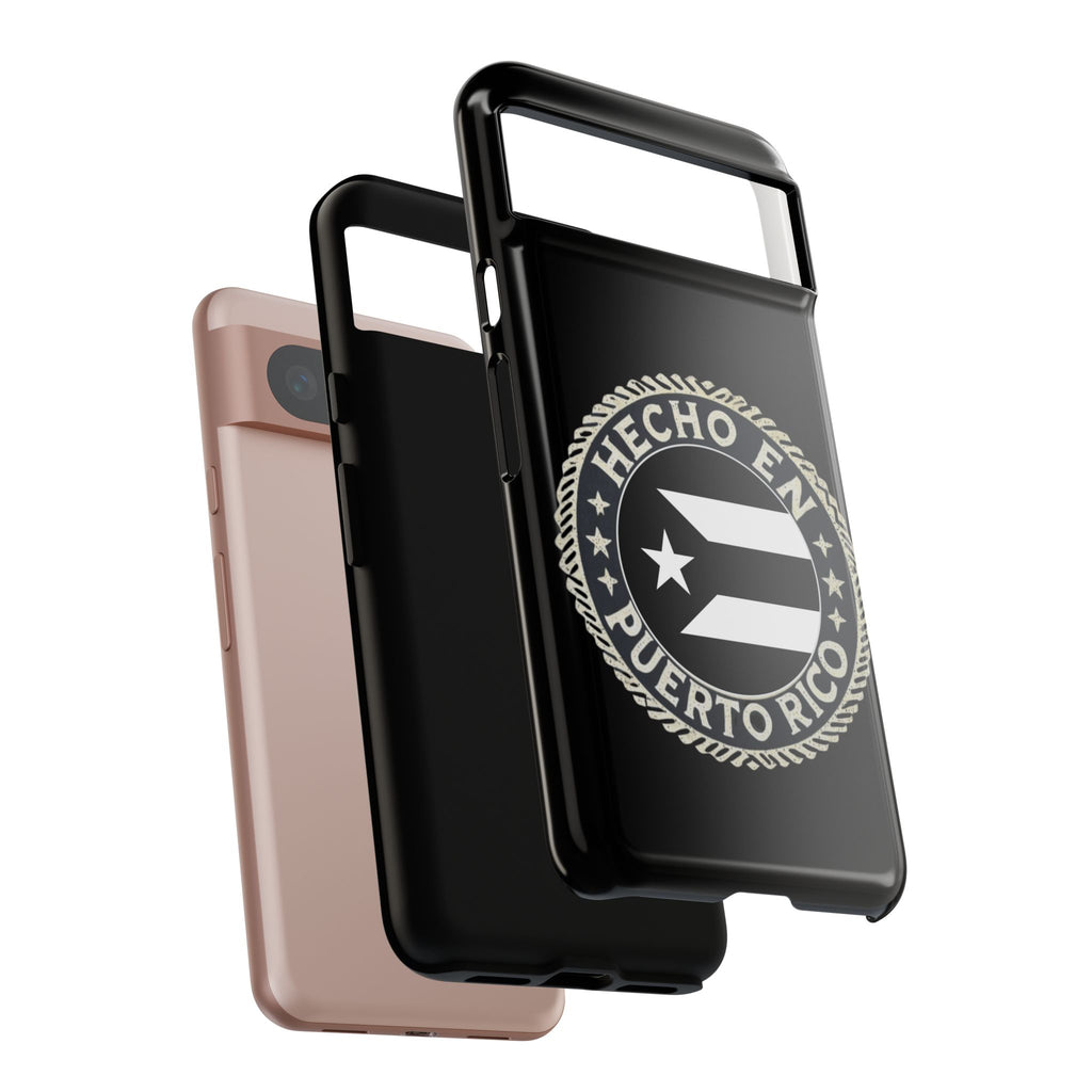 Hecho en Puerto Rico Phone Case  Puerto Rican Flag Emblem Tough Protective Cover
