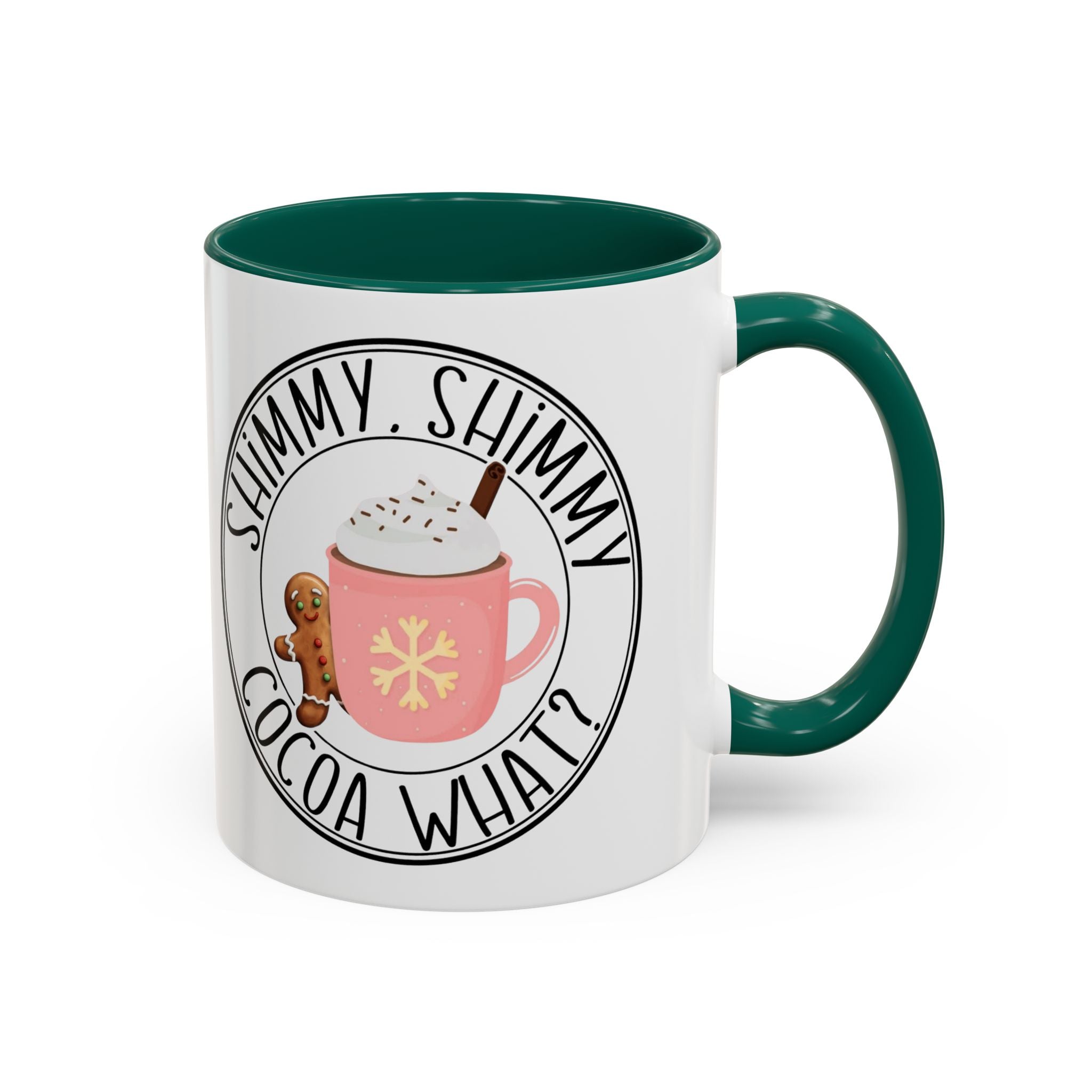 Cute Cocoa Mugs with Gingerbread Design Perfect for Winter Holiday CheerBeverage Cup Christmas Design