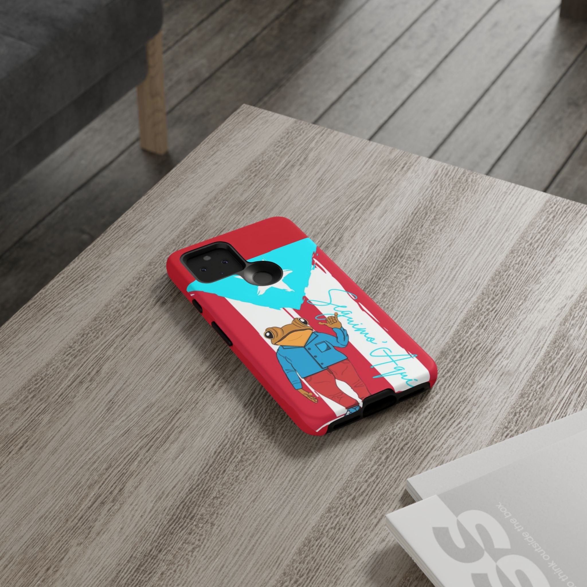 Puerto Rican Flag Frog Design ("Señorita Hops")Phone Case Isla del Encanto Phone Case – Puerto Rican Style