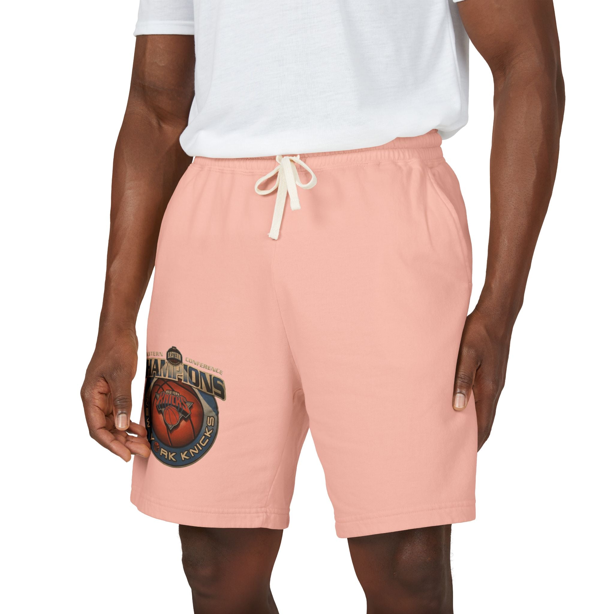 Champ-Heart Basketball Graphic Sweat Shorts — Athletic-Inspired Casual Shorts
