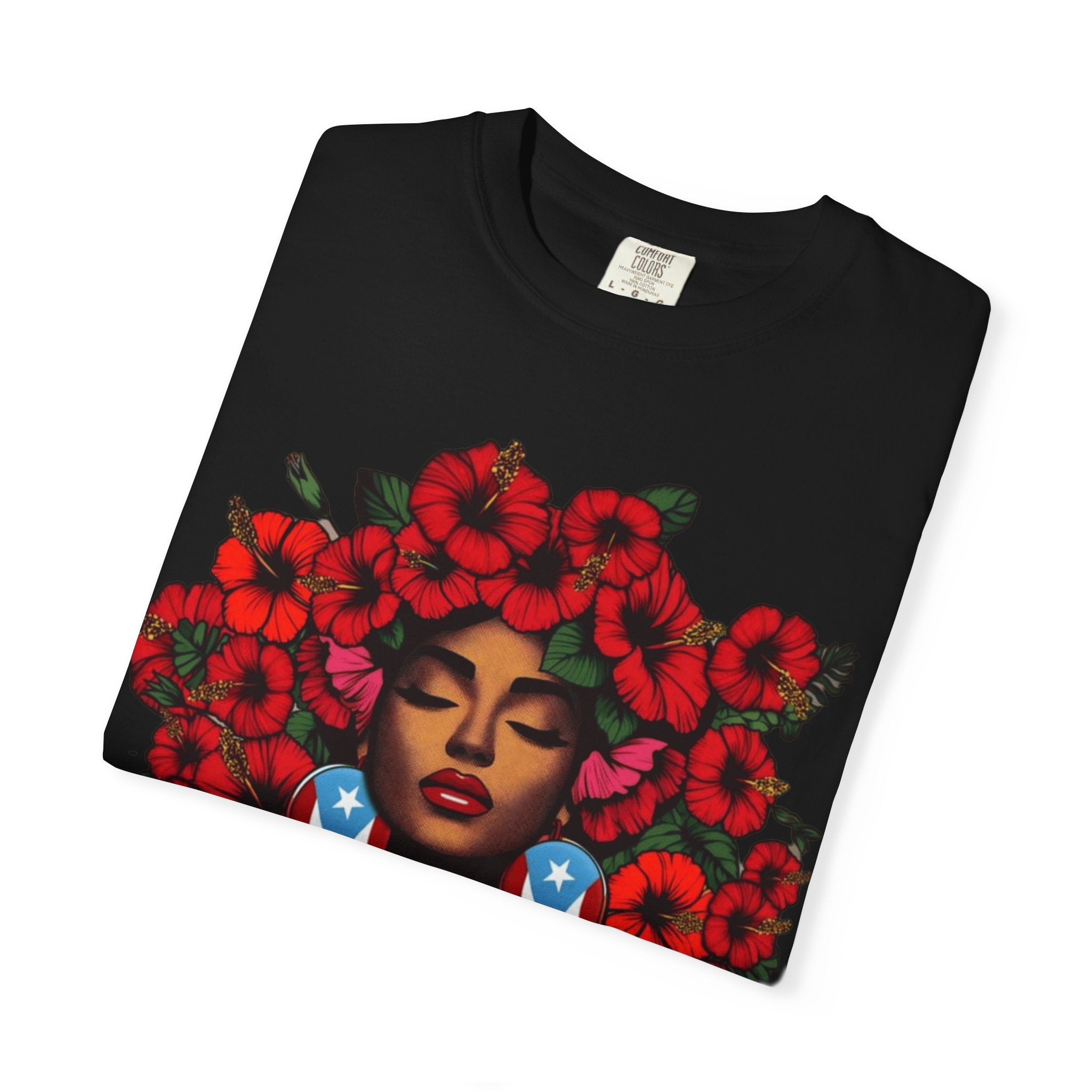 Puerto Rico Navidades T-Shirt — "La Jíbaraza" Floral Puerto Rican Pride Tee
